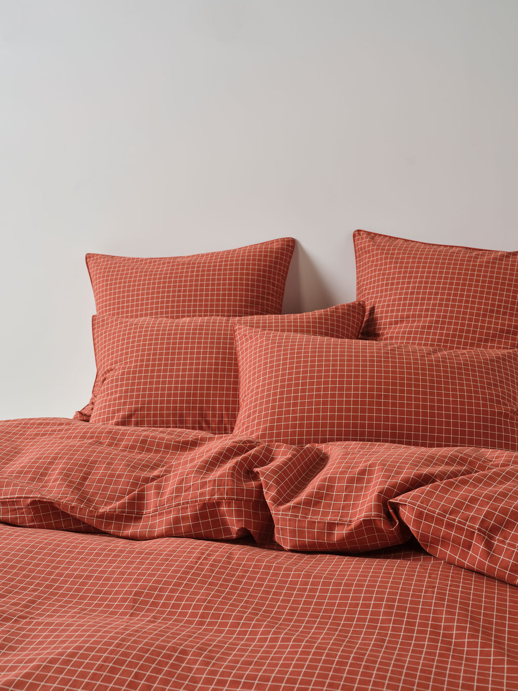 Volley Check Chilli Quilt Cover Set