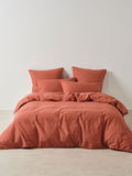 Volley Check Chilli Quilt Cover Set
