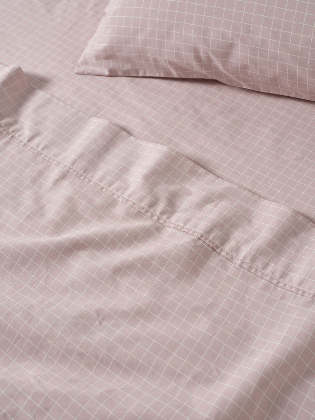 Volley Check Orchid Sheet Set