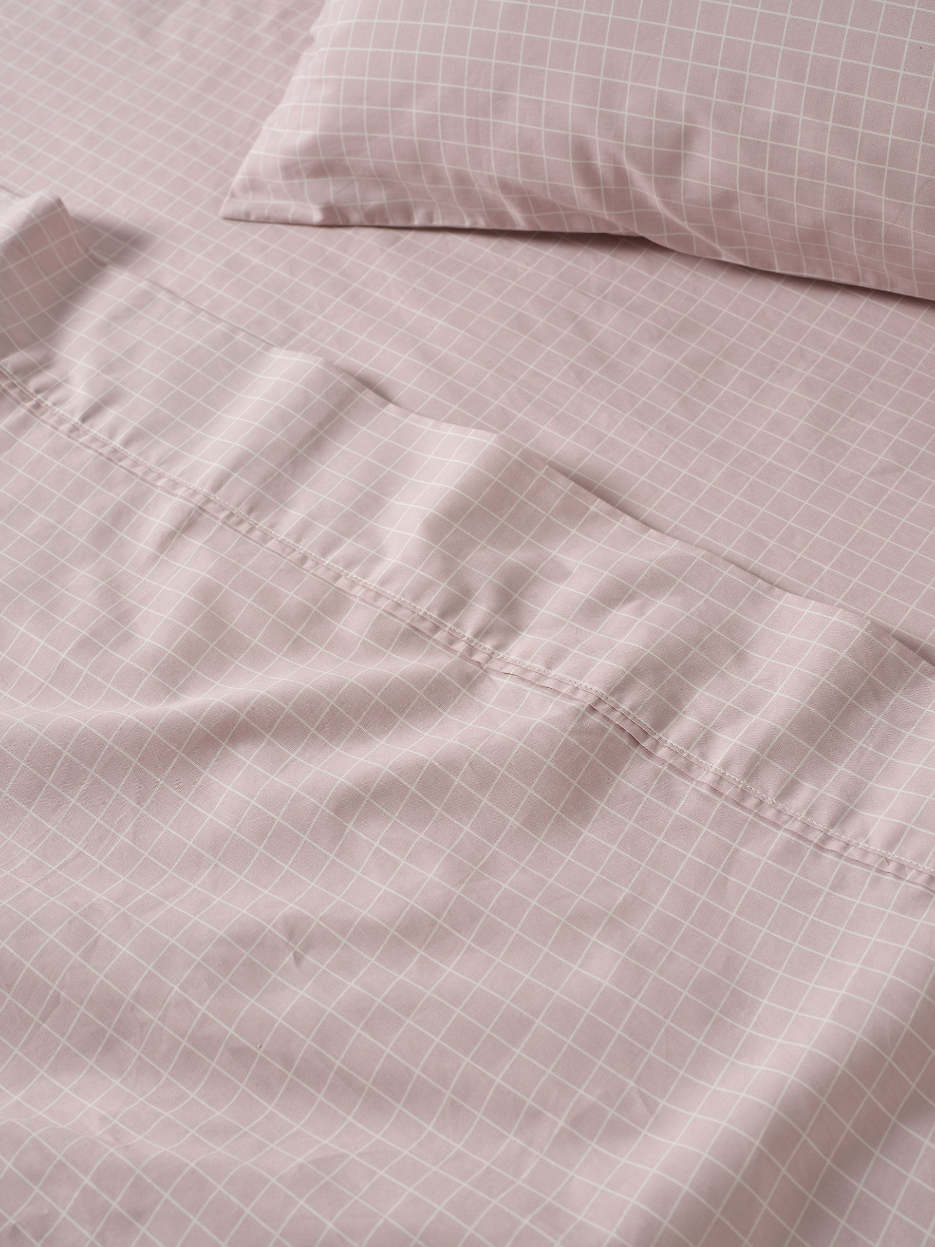 Volley Check Orchid Sheet Set