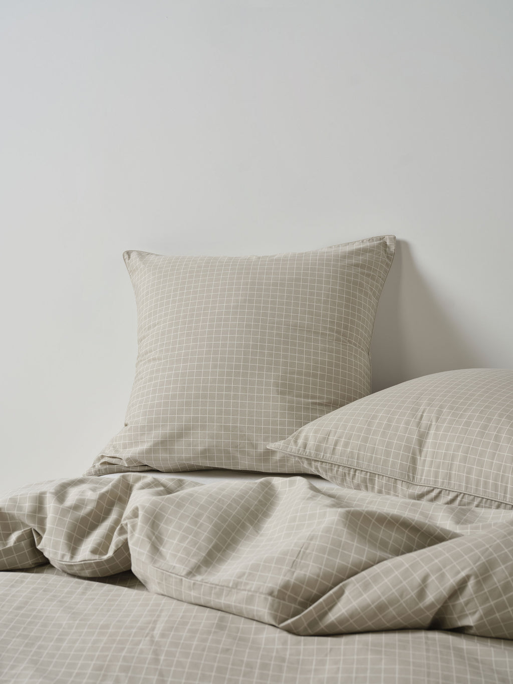Volley Check Pebble Quilt Cover Set