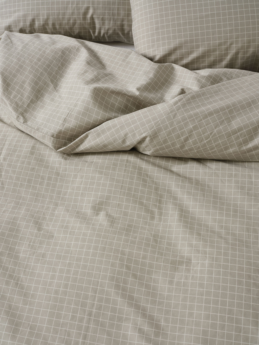 Volley Check Pebble Quilt Cover Set