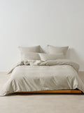 Volley Check Pebble Quilt Cover Set