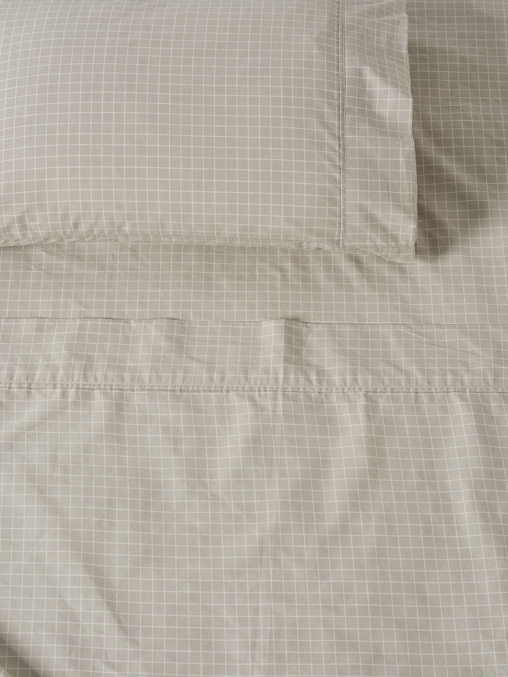 Volley Check Pebble Sheet Set