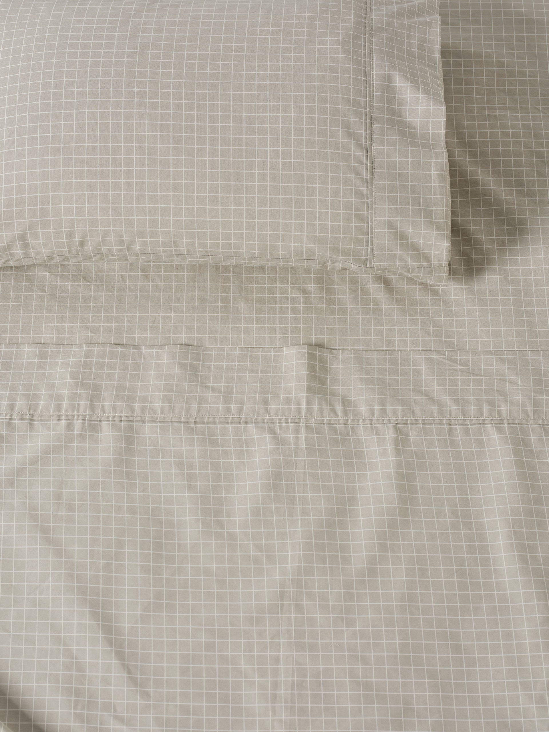 Volley Check Pebble Sheet Set