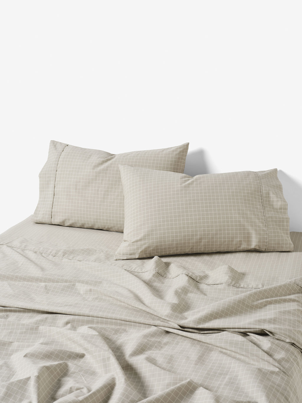 Volley Check Pebble Sheet Set
