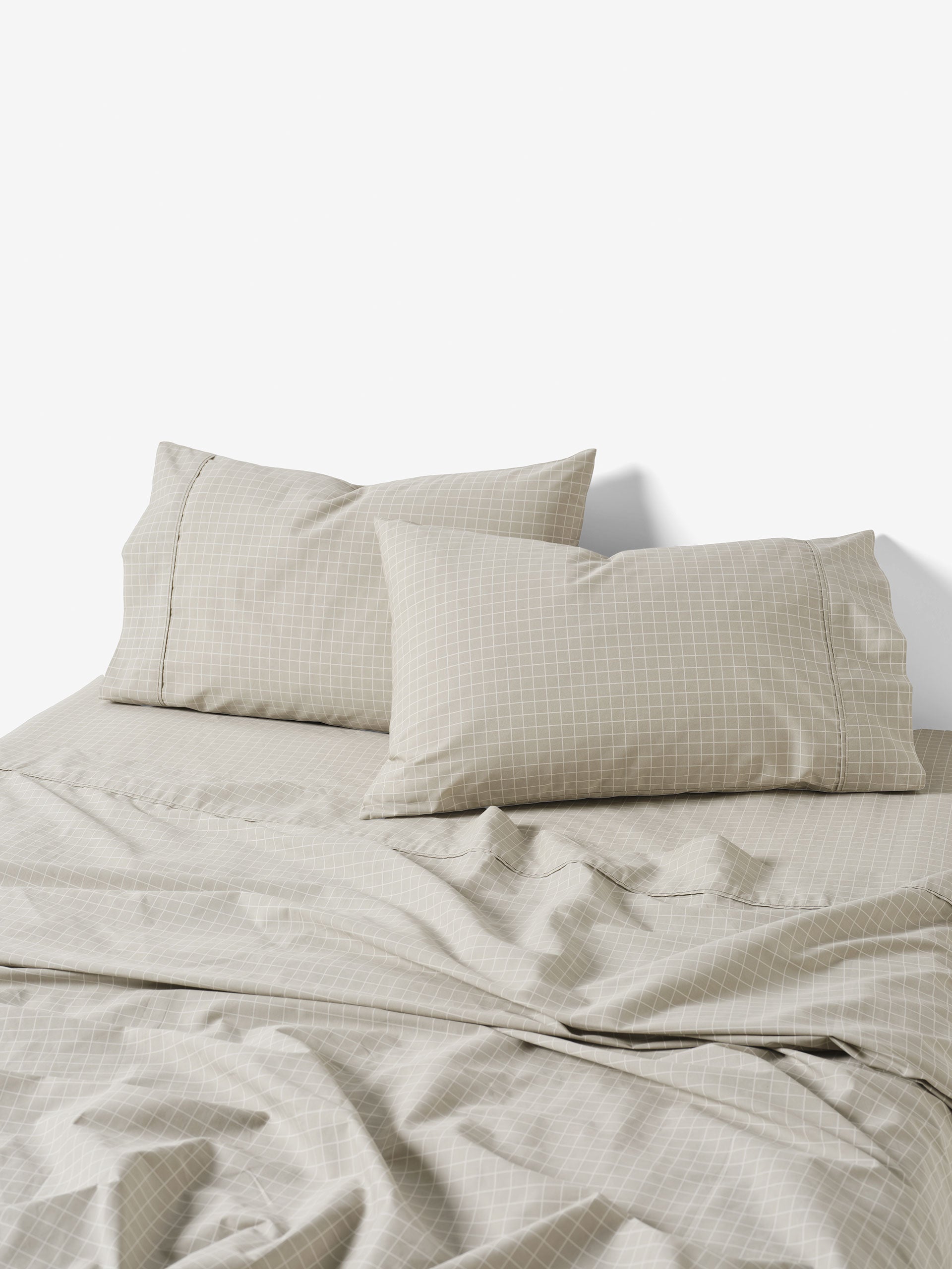 Volley Check Pebble Sheet Set