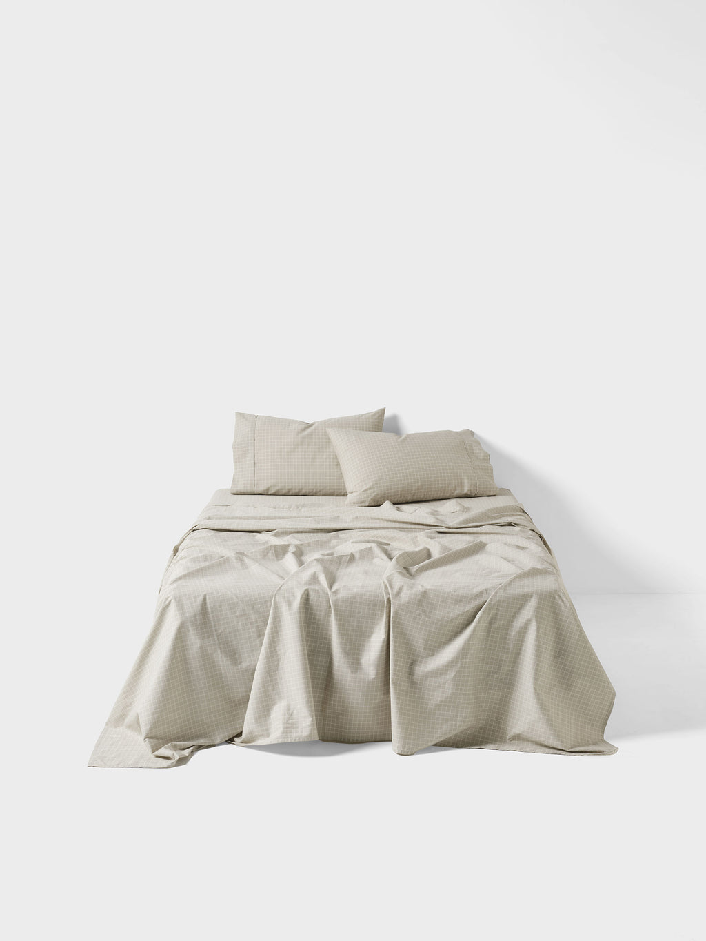 Volley Check Pebble Sheet Set