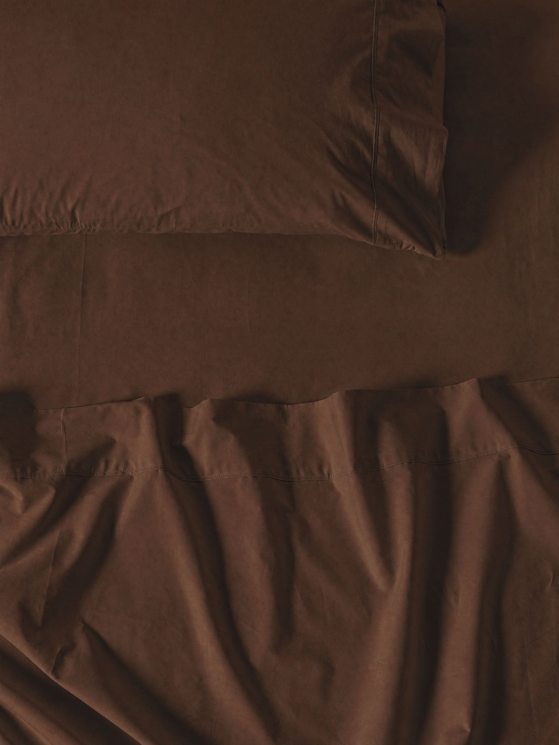 Winton Chocolate Fitted Sheet 50cm