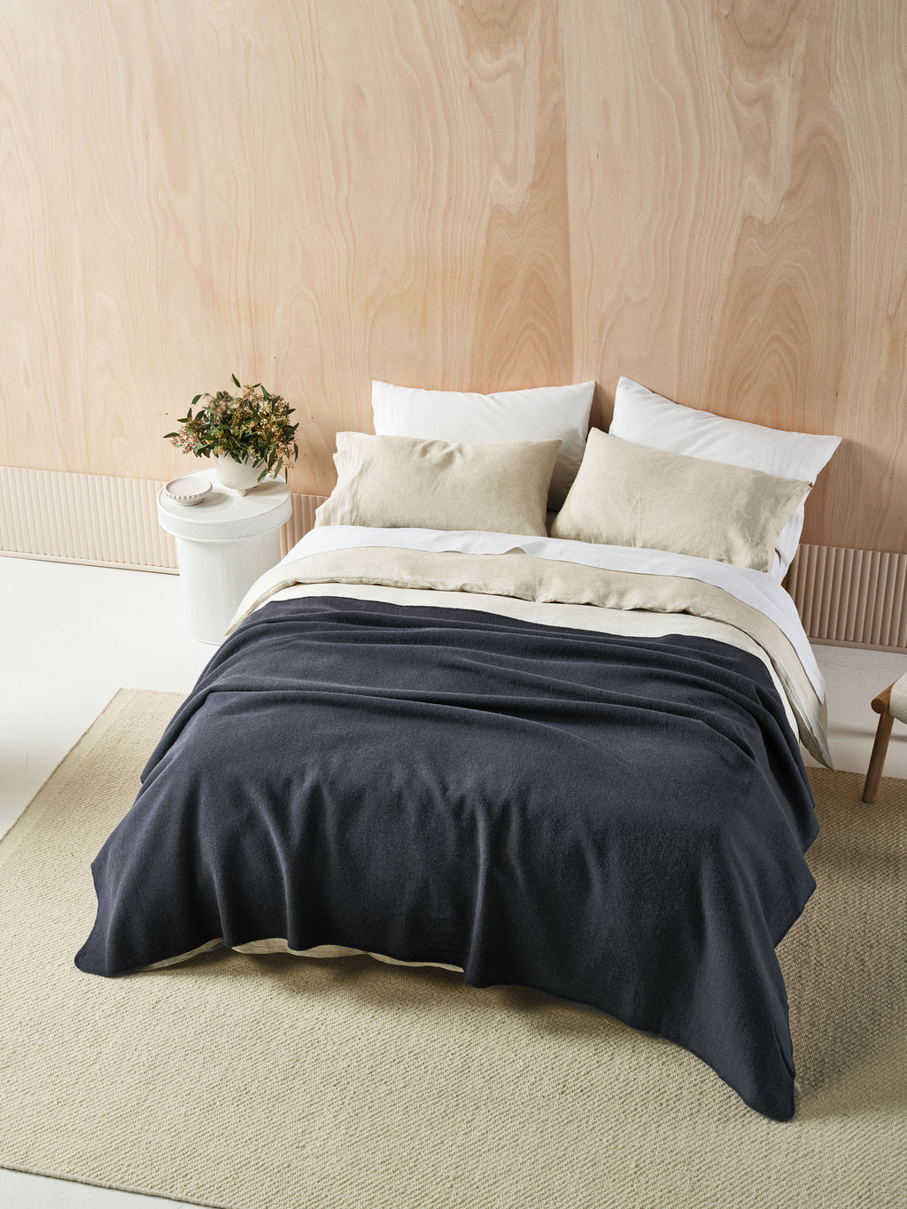 Wool Indigo Blanket