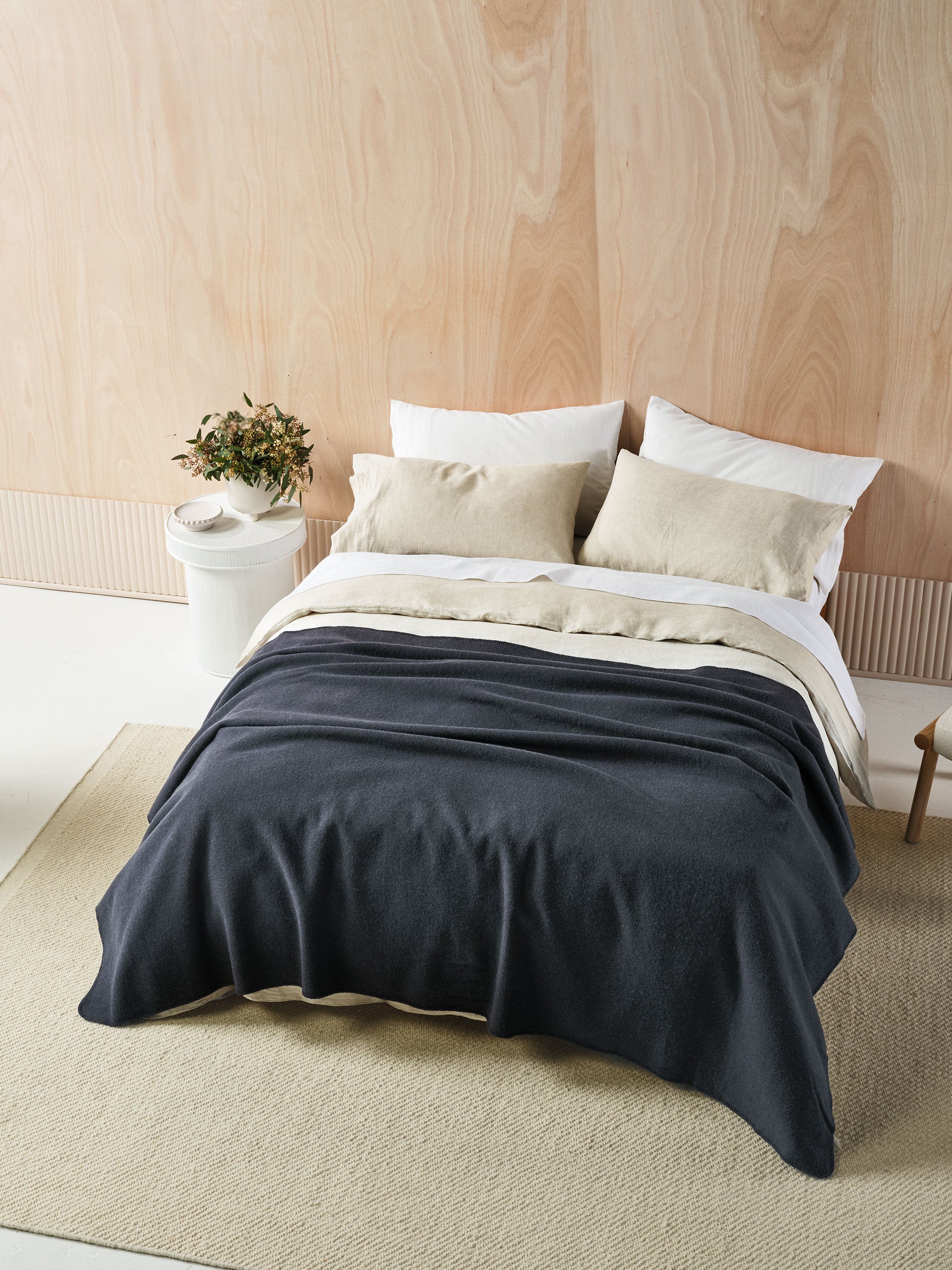 Wool Indigo Blanket