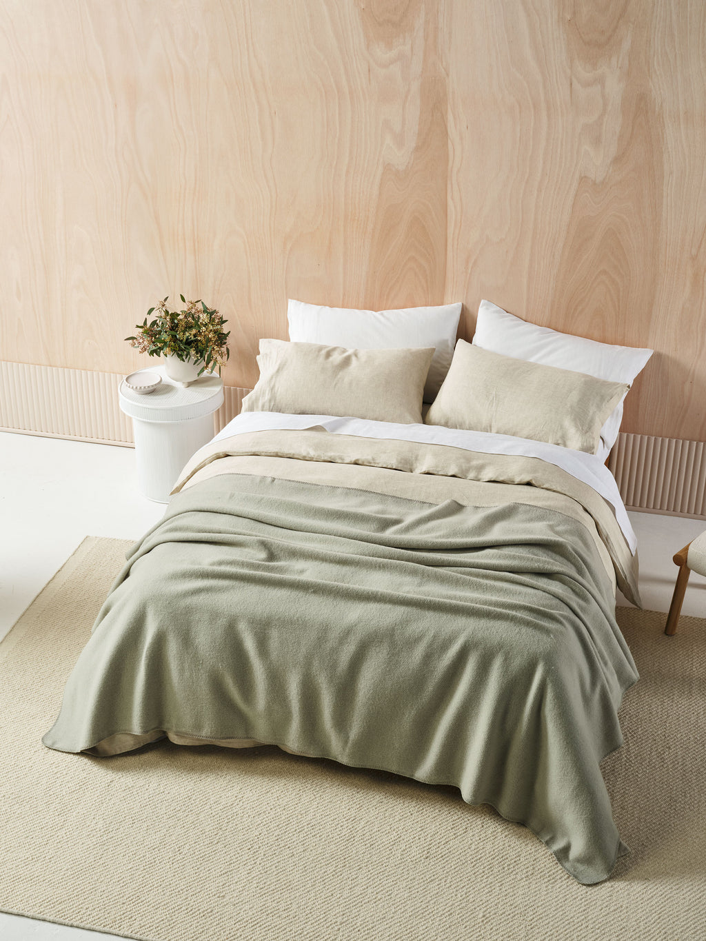 Wool Seafoam Blanket
