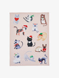 Christmas Cats Tea Towel