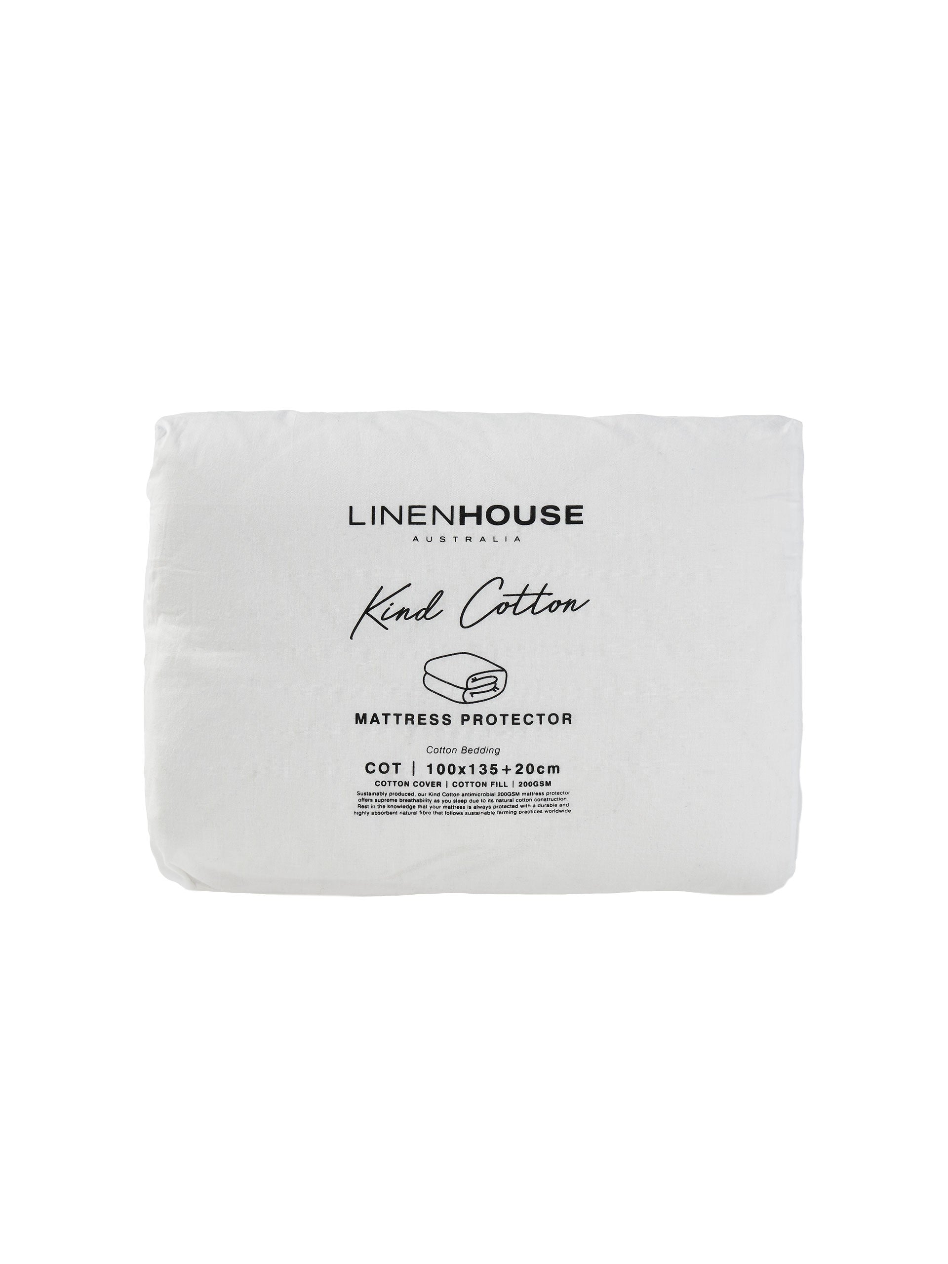 Kind Cotton Cot Mattress Protector