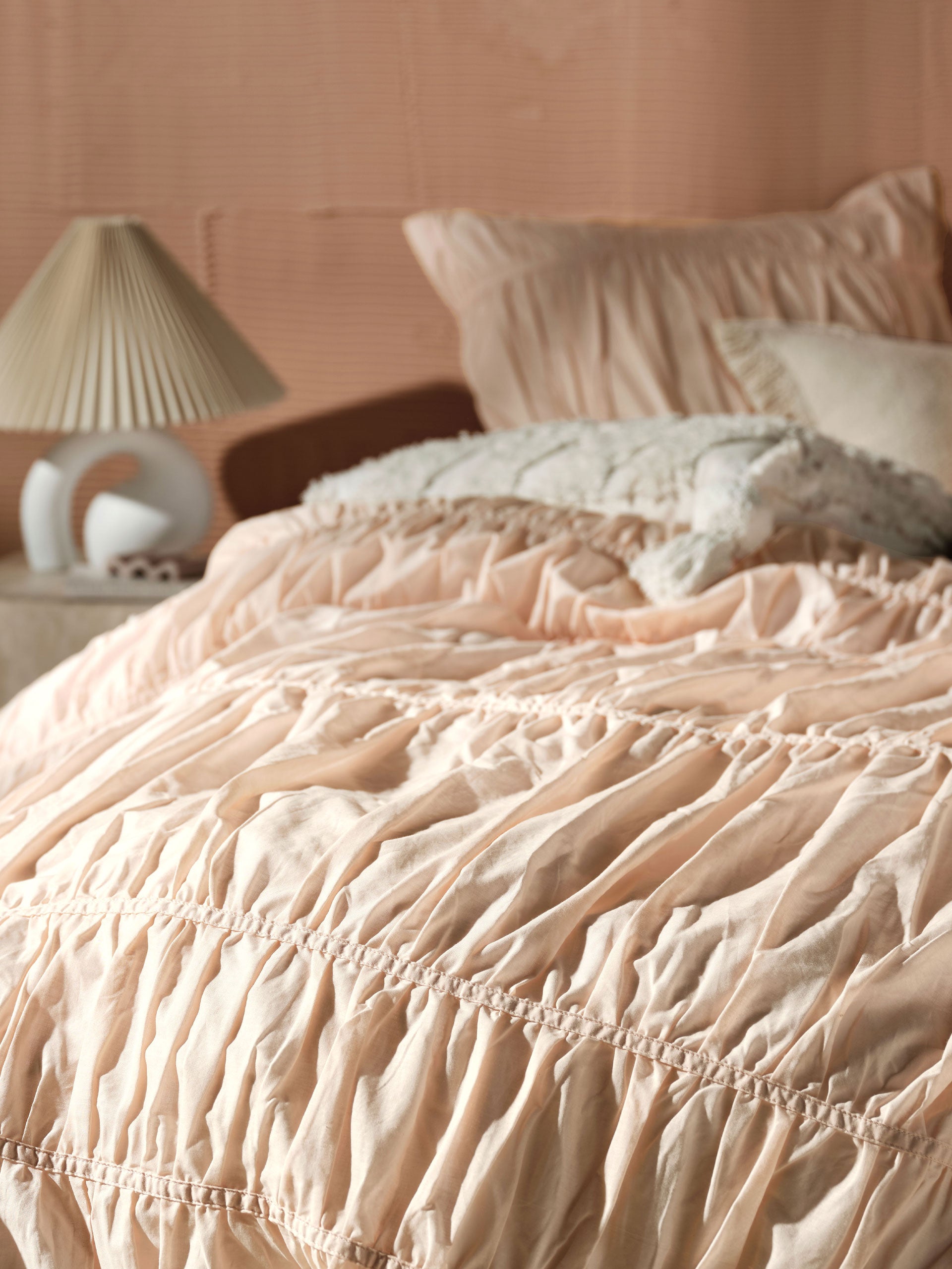 Layla Pink Quilt Cover Set