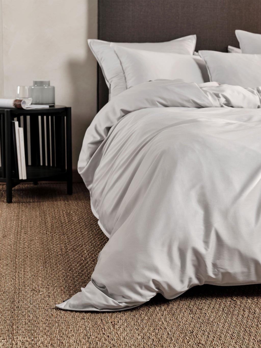Nara Silver Quilt Cover Set