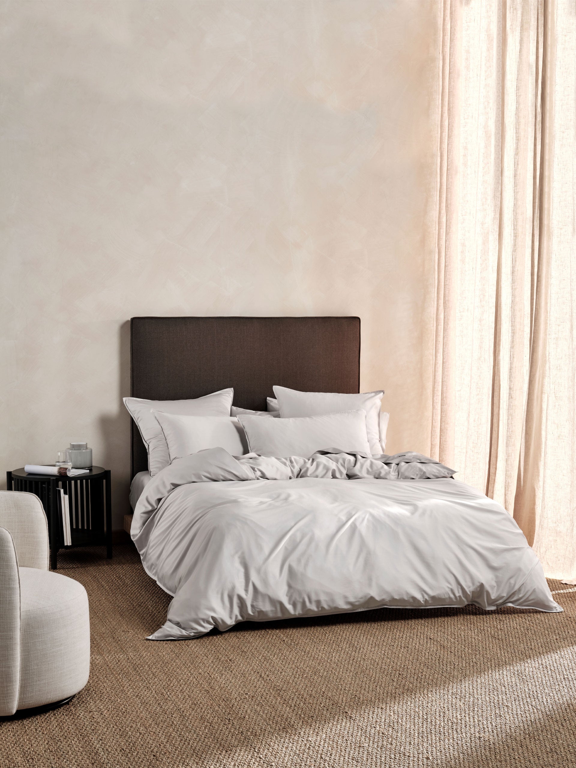 Nara Silver Quilt Cover Set