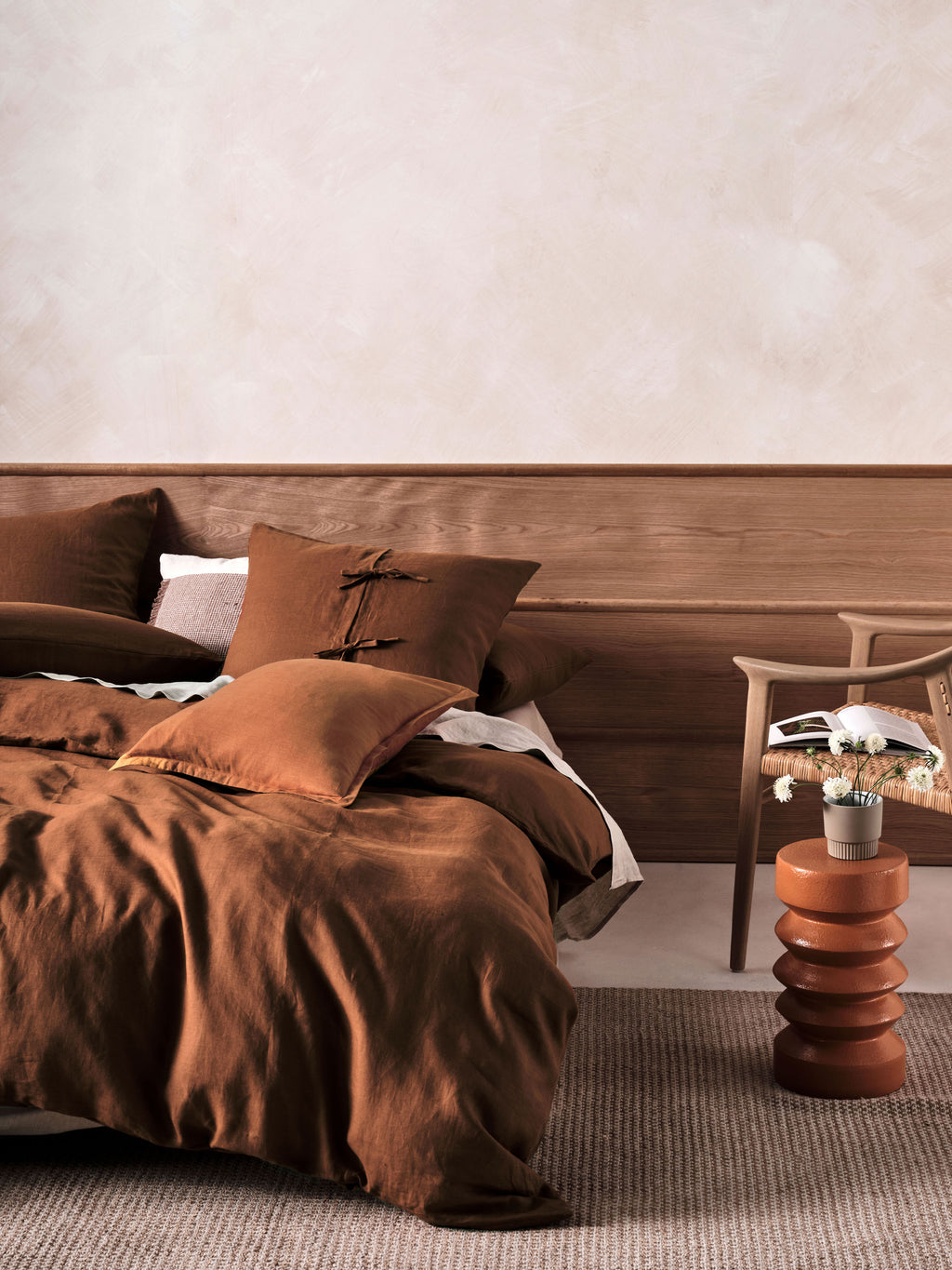 Nimes Cinnamon Quilt Cover Set
