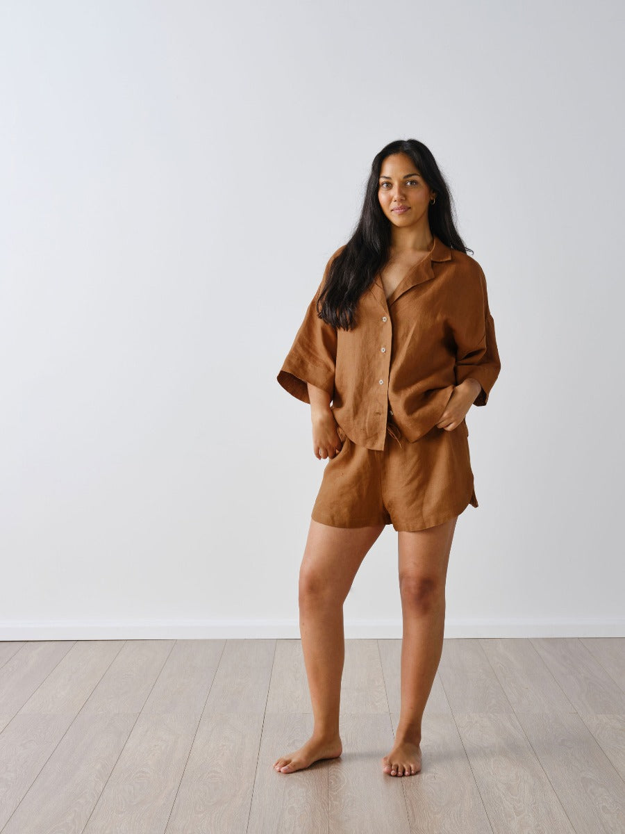 Nimes Cinnamon Shorts