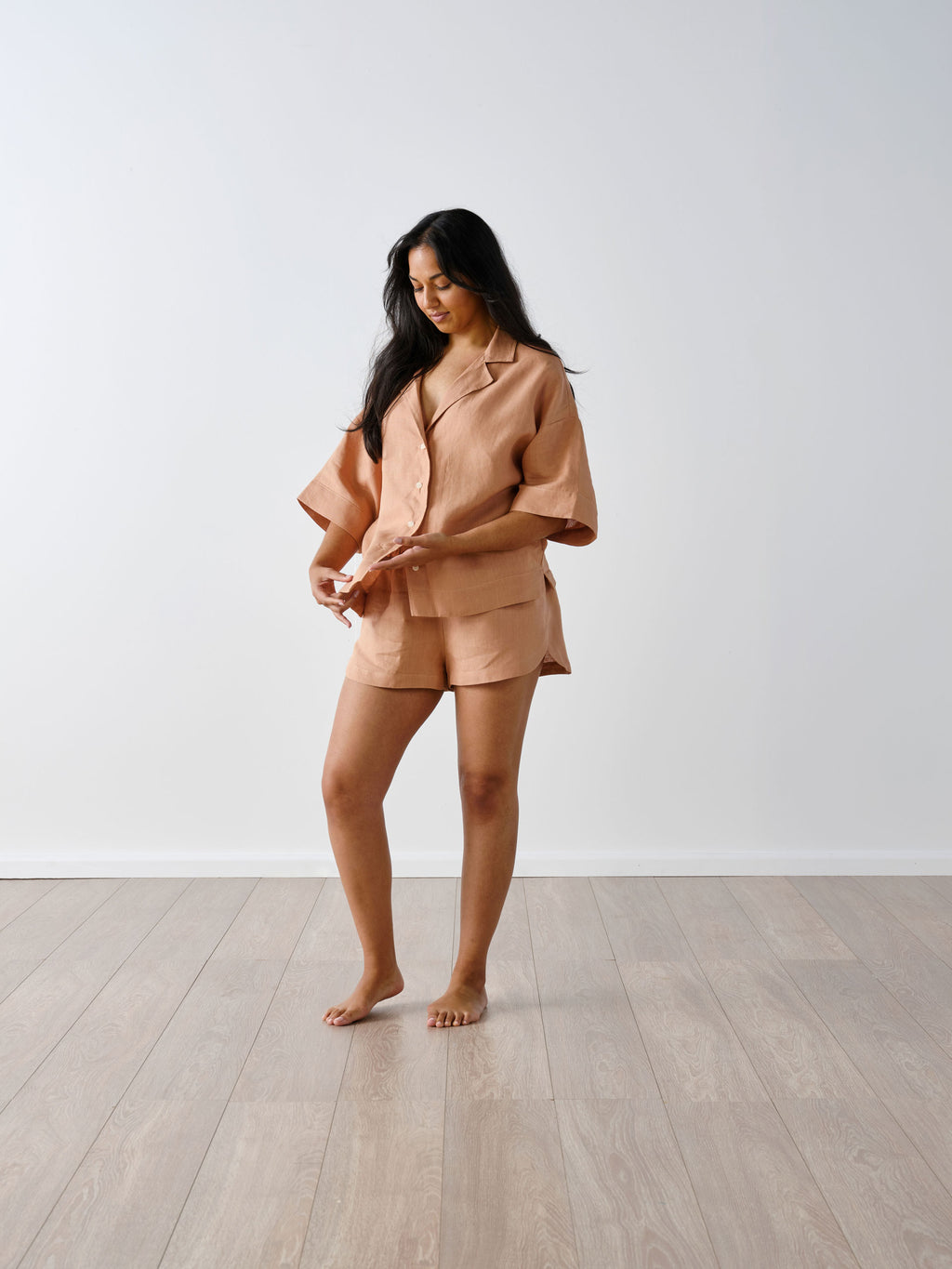 Nimes Clay Wide-Sleeved Shirt