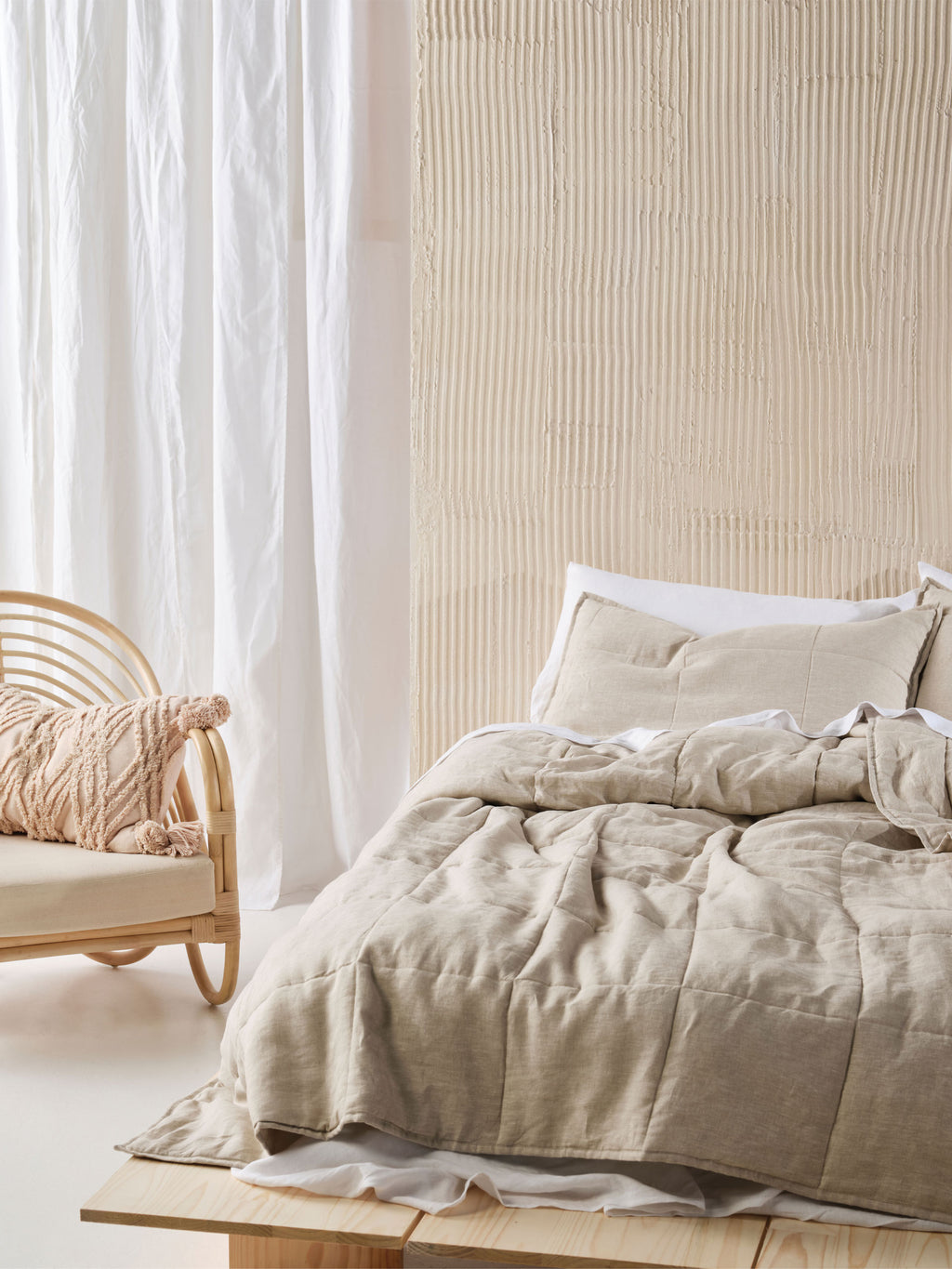 Nimes Natural Coverlet