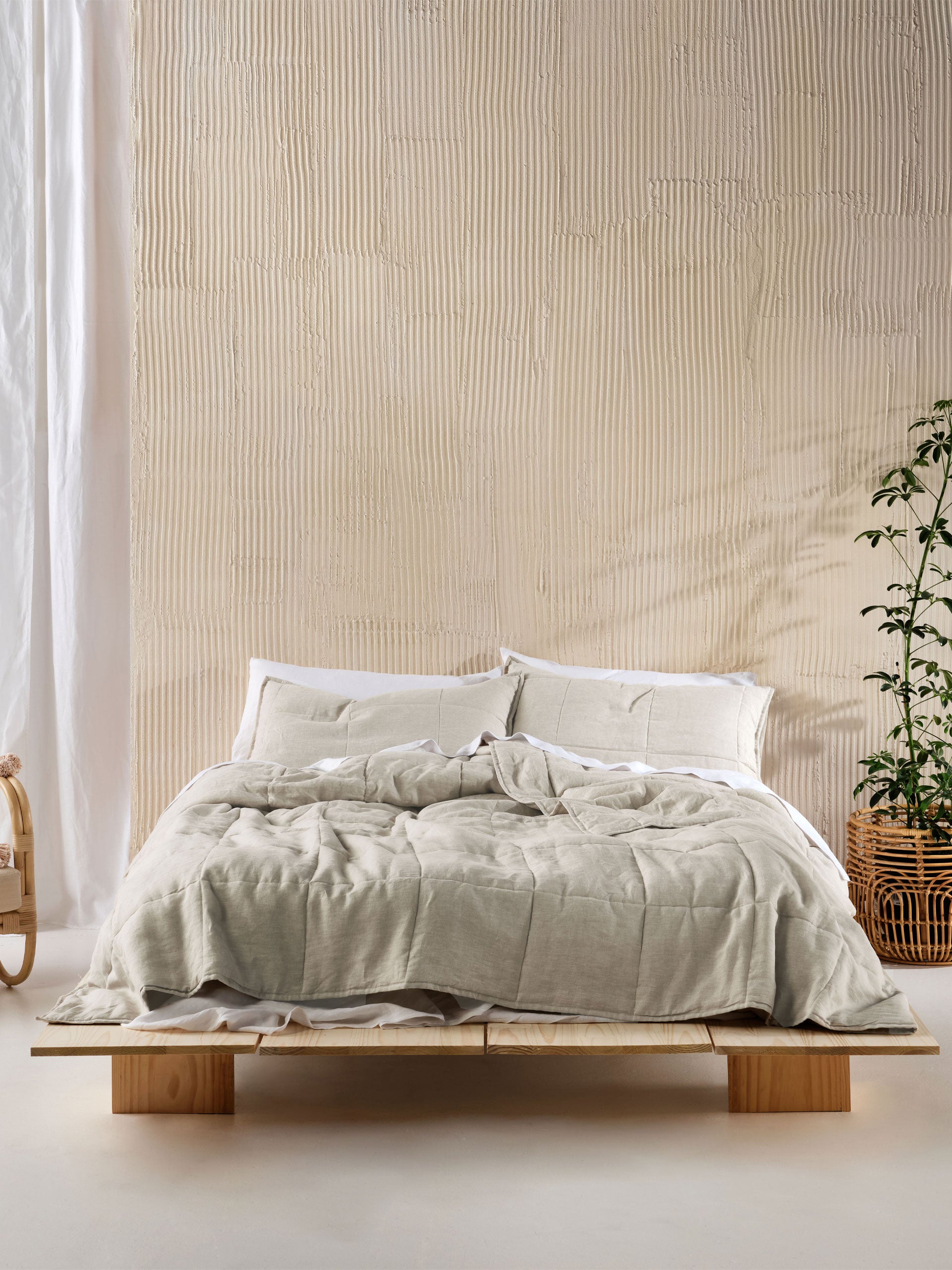 Nimes Natural Coverlet