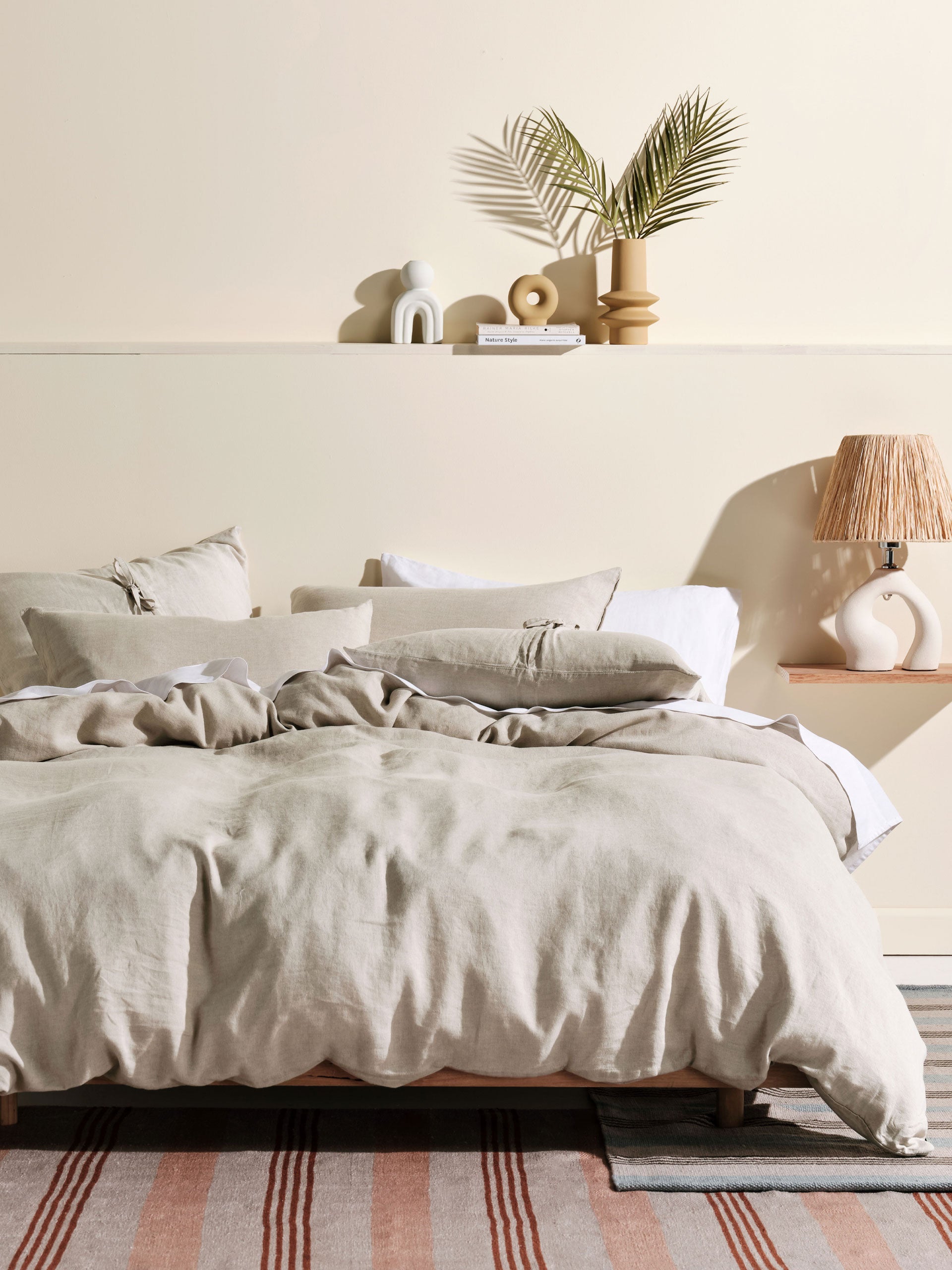 Nimes Natural Quilt Cover Set