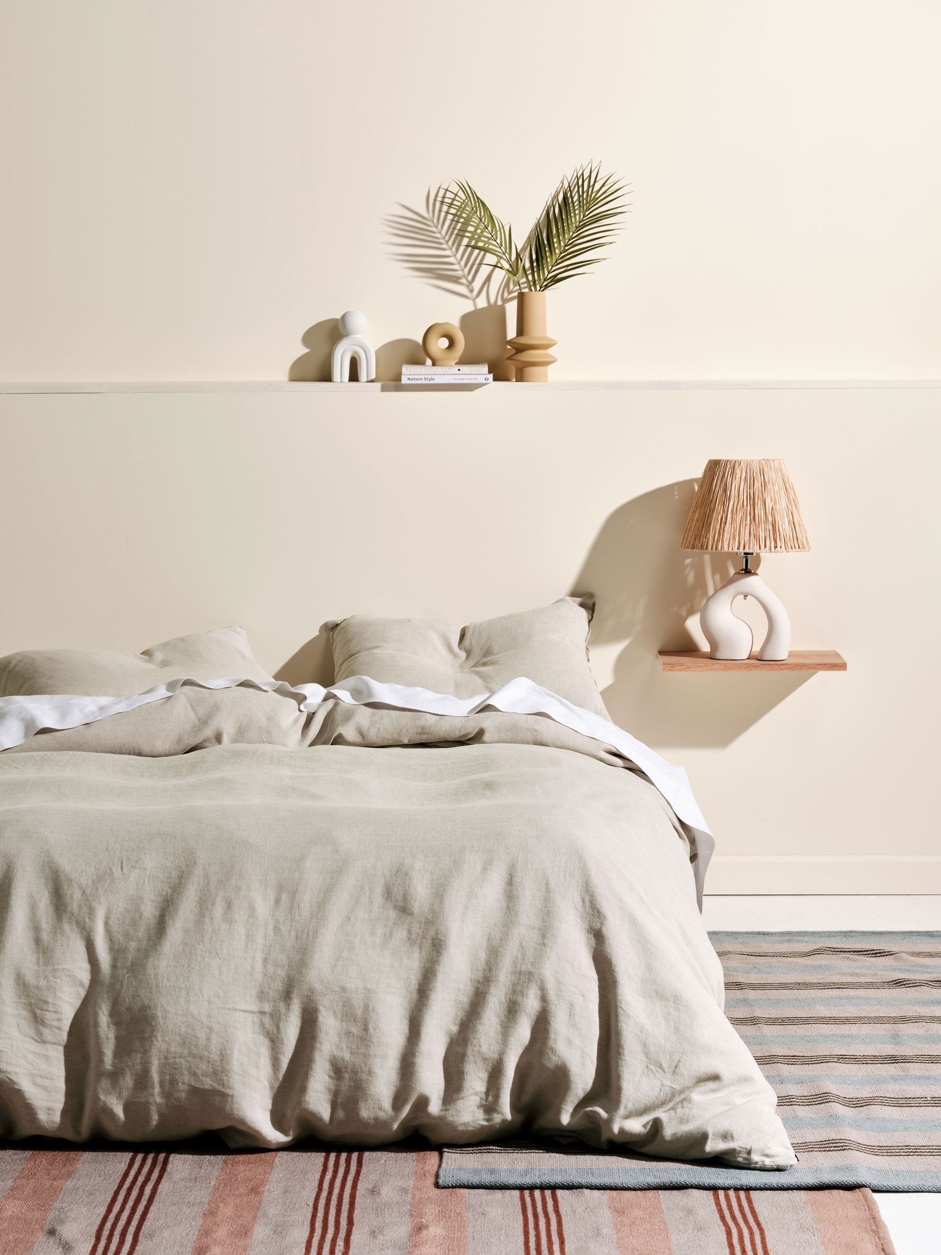 Nimes Natural Quilt Cover Set