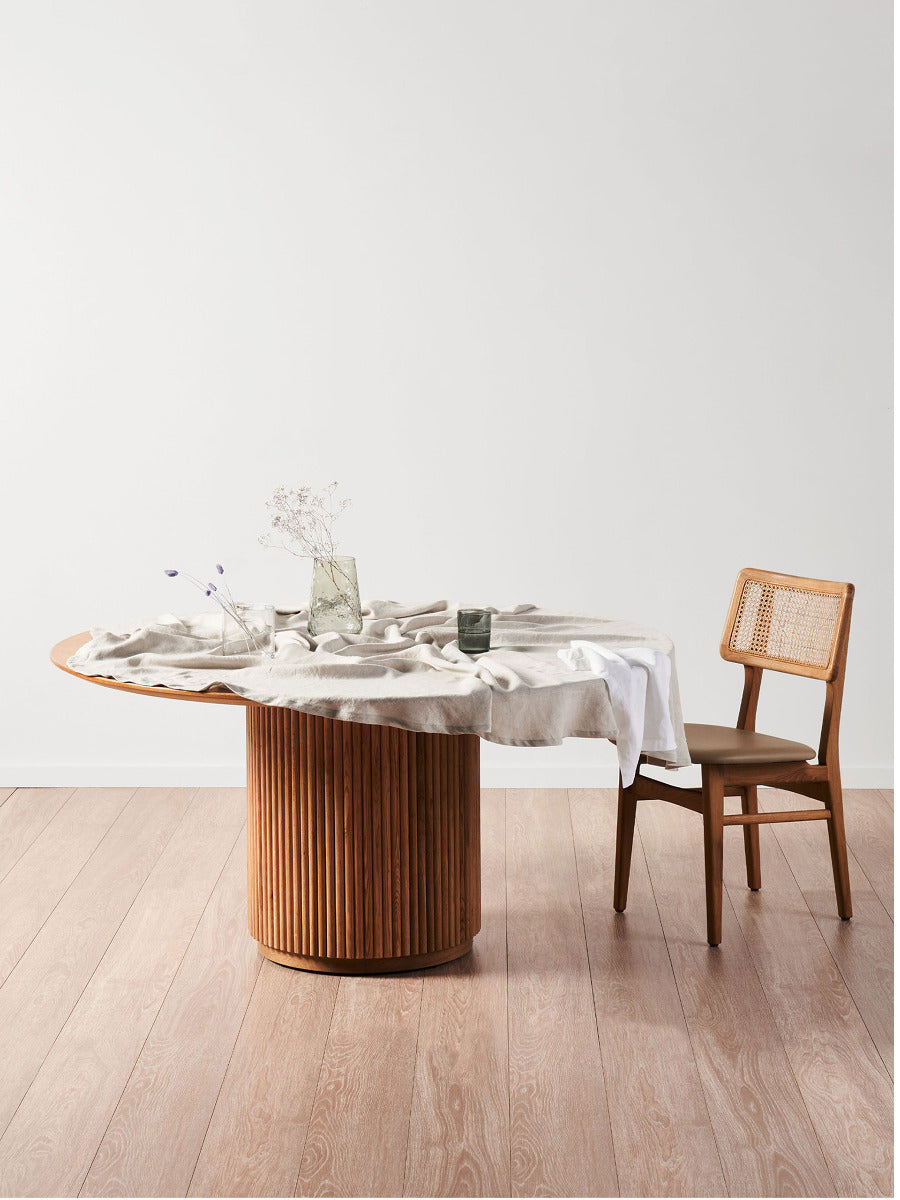 Nimes Natural Round Tablecloth