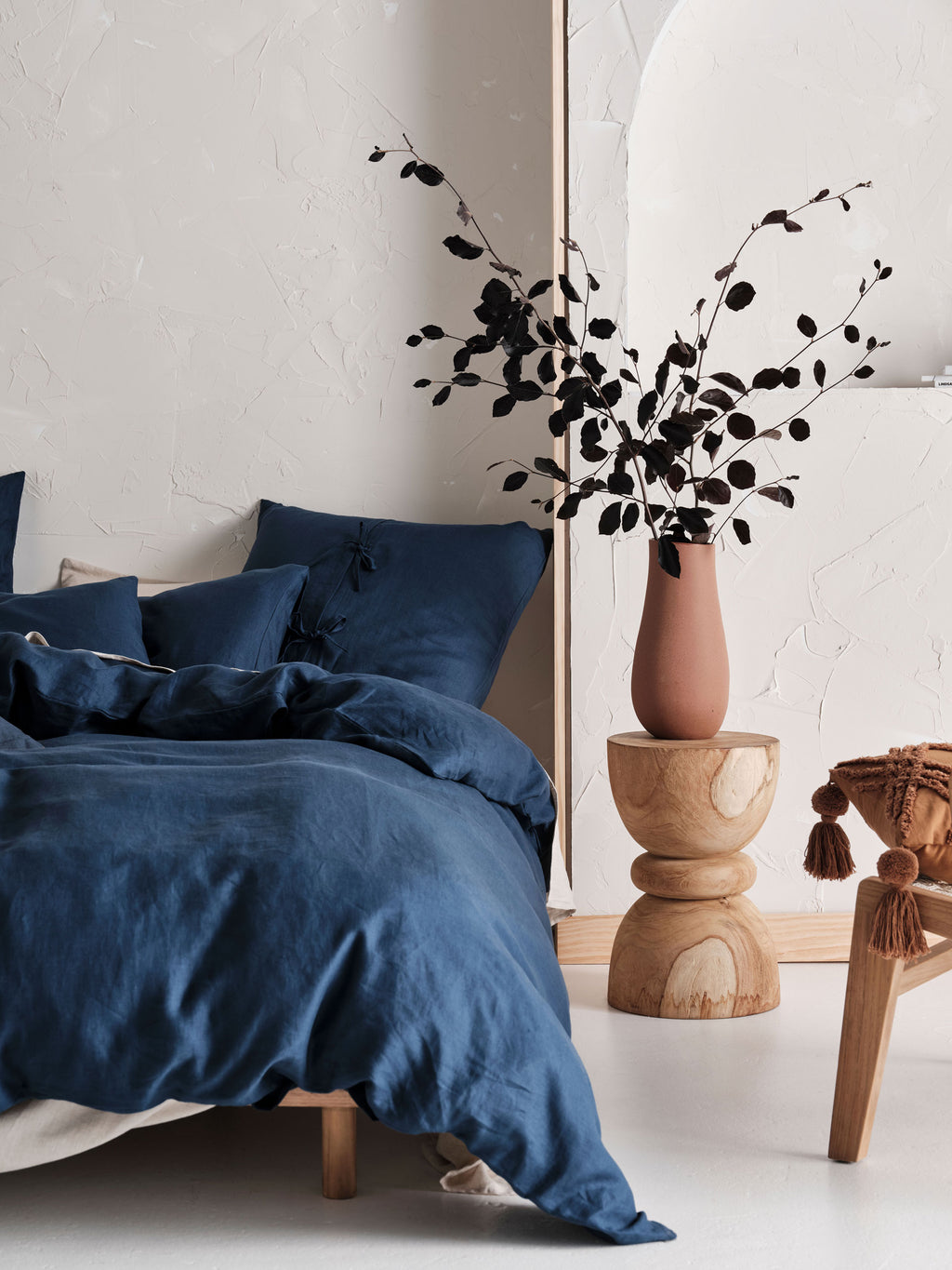 Nimes Navy Quilt Cover Set