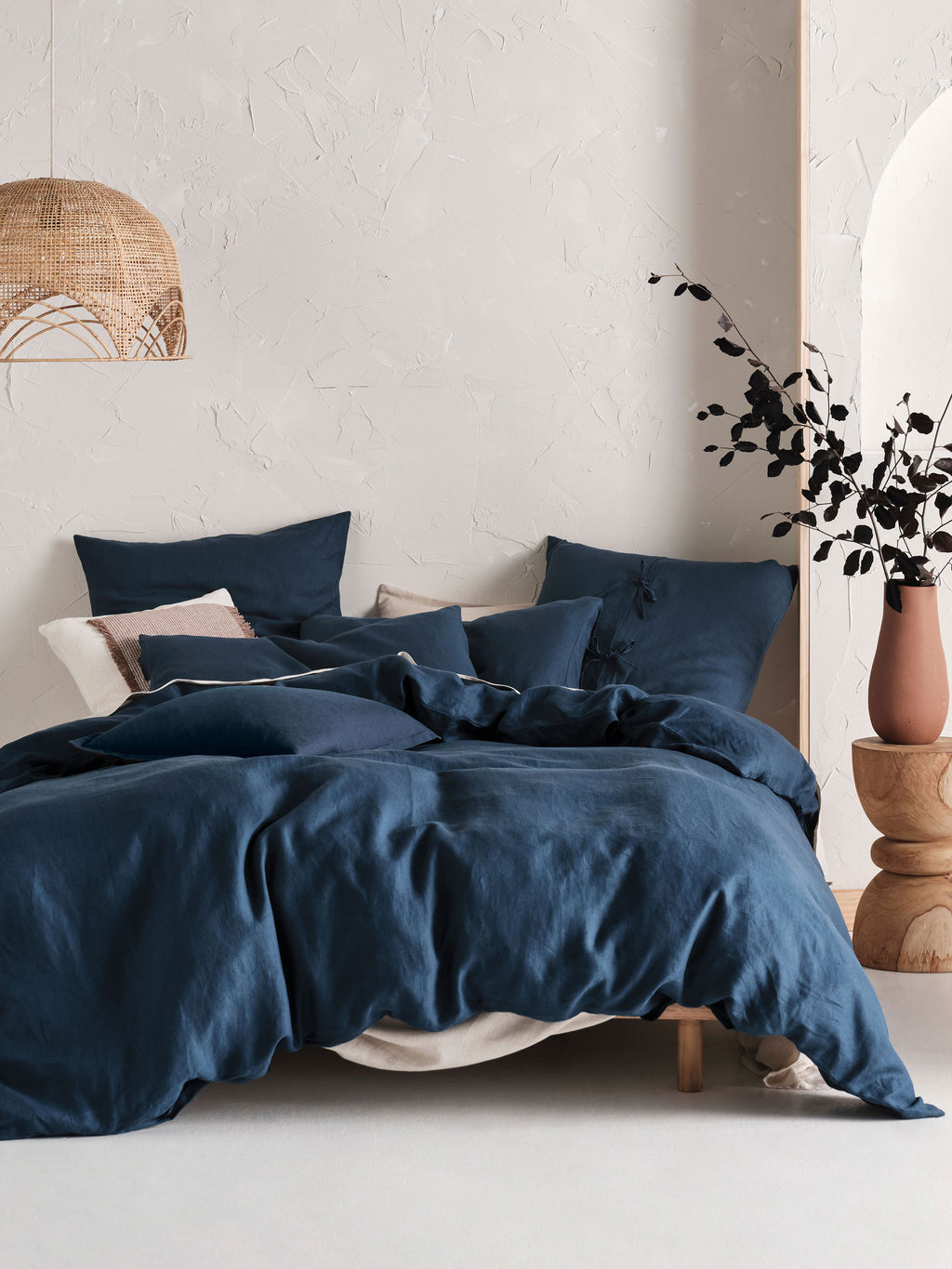 Nimes Navy Quilt Cover Set