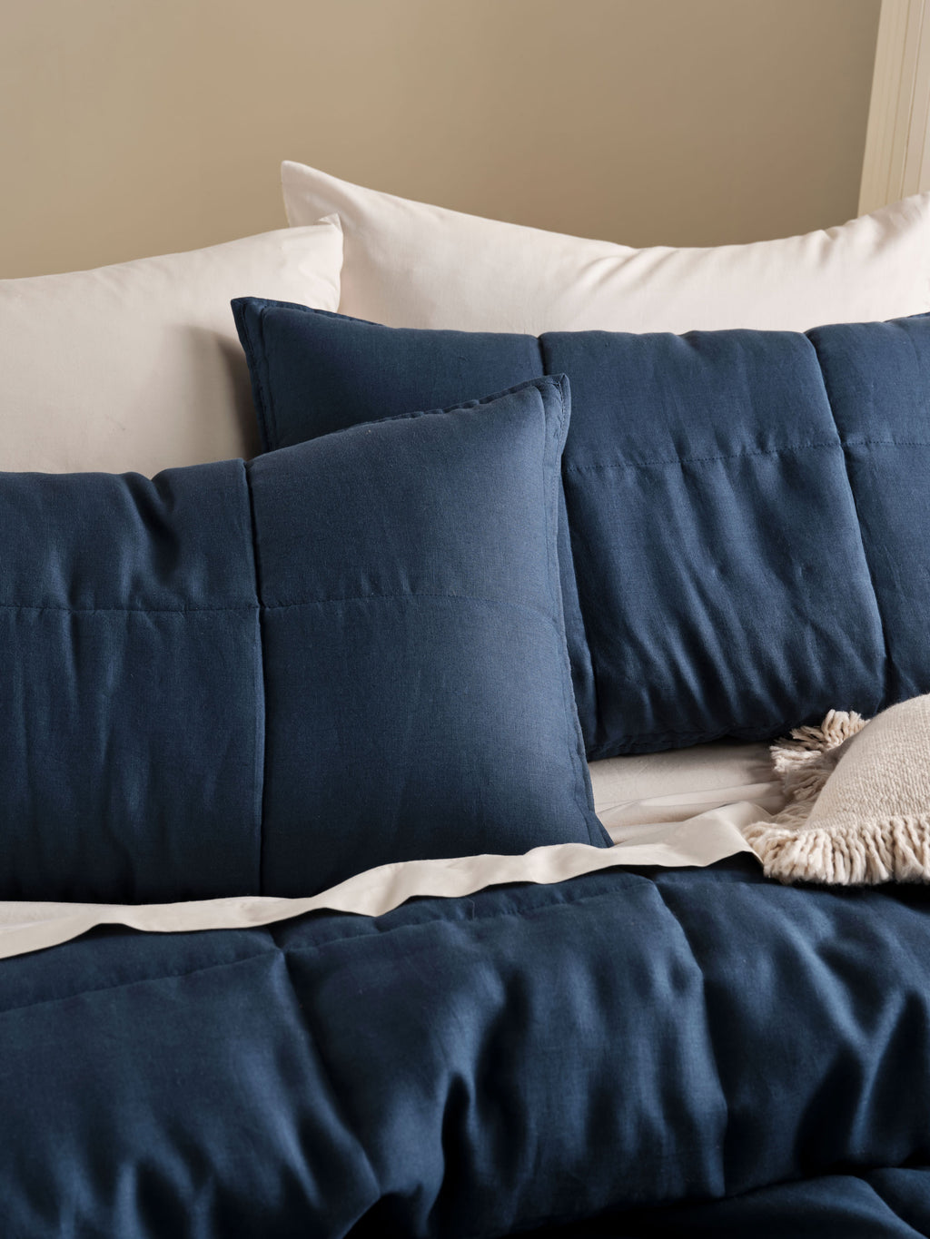 Nimes Navy Pillow Sham Set