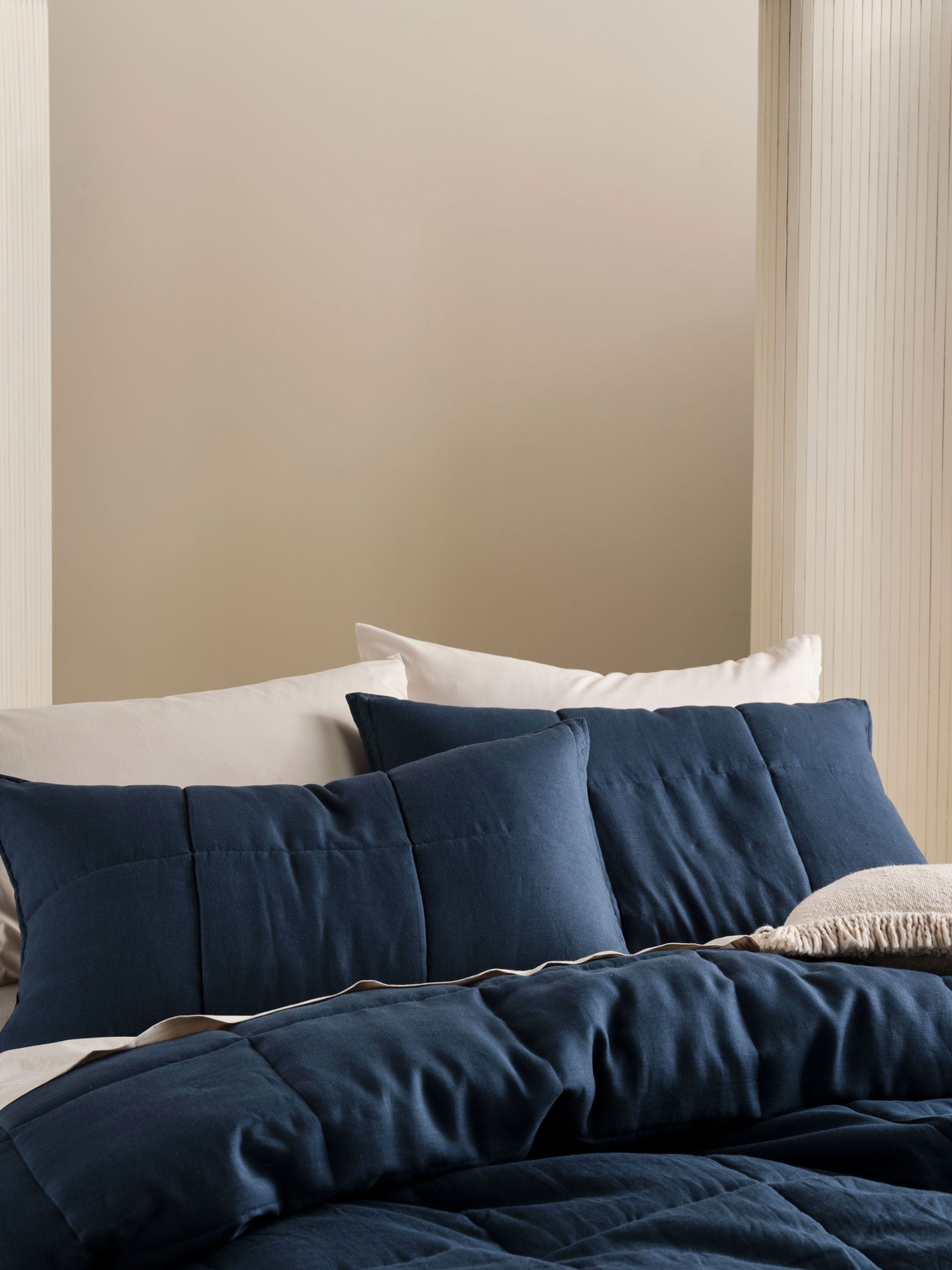 Nimes Navy Pillow Sham Set
