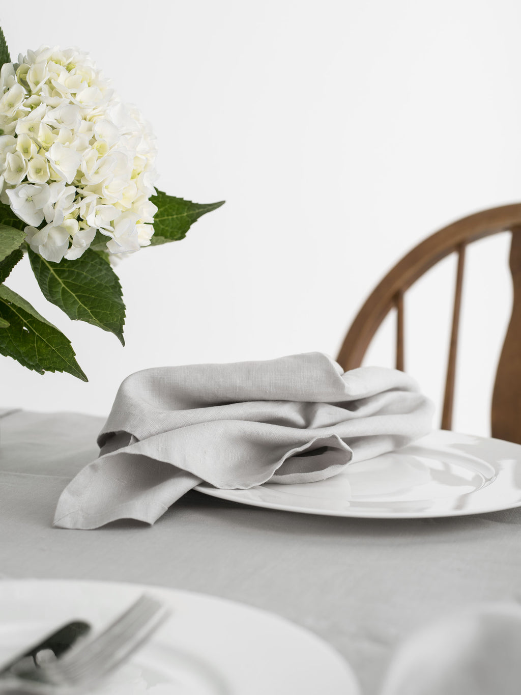Nimes Pale Grey Tablecloth