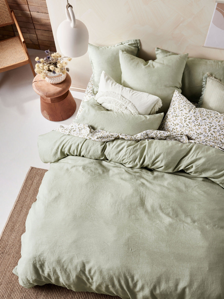 Nimes Wasabi Quilt Cover Set