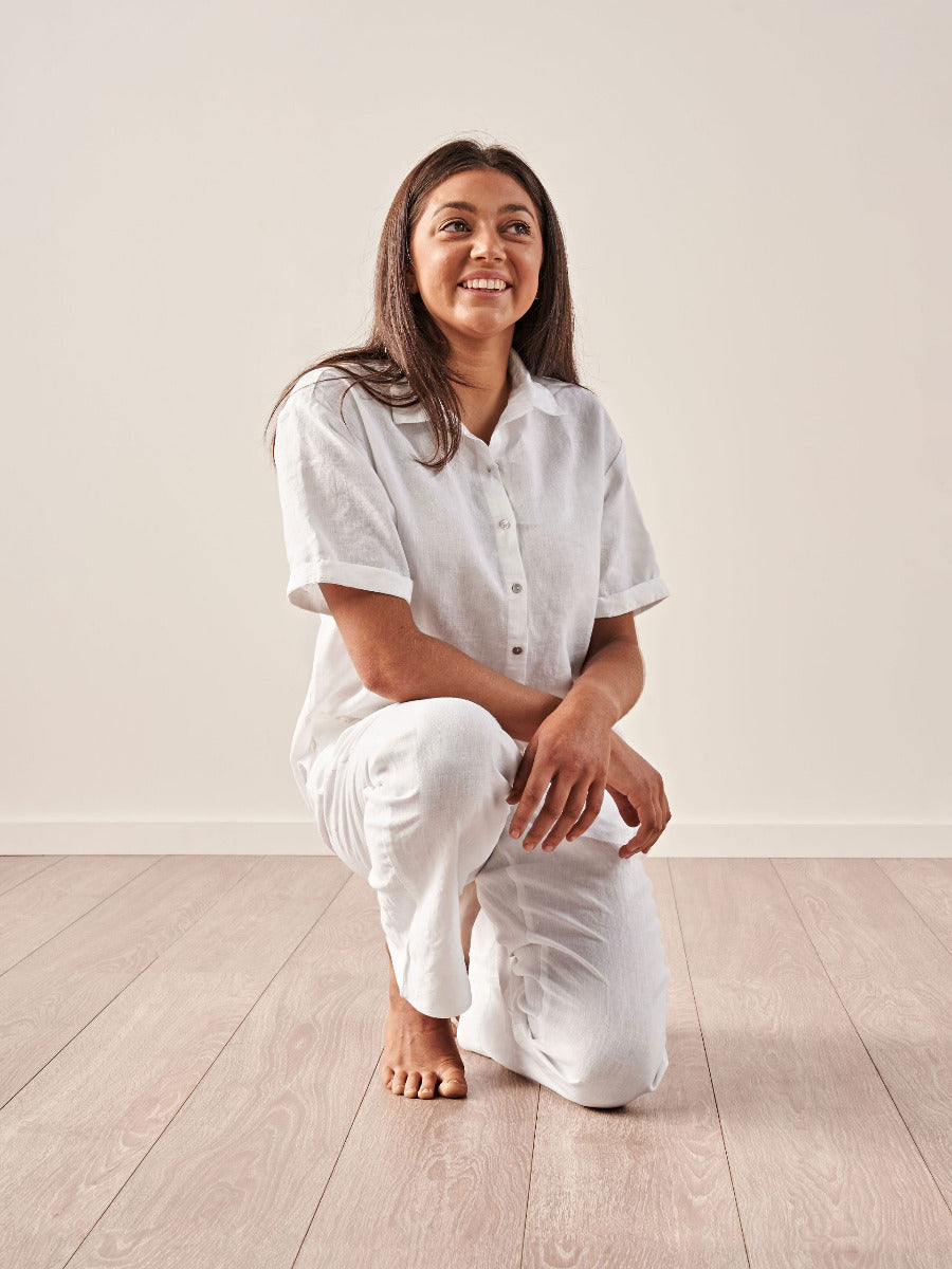 Nimes White Pants