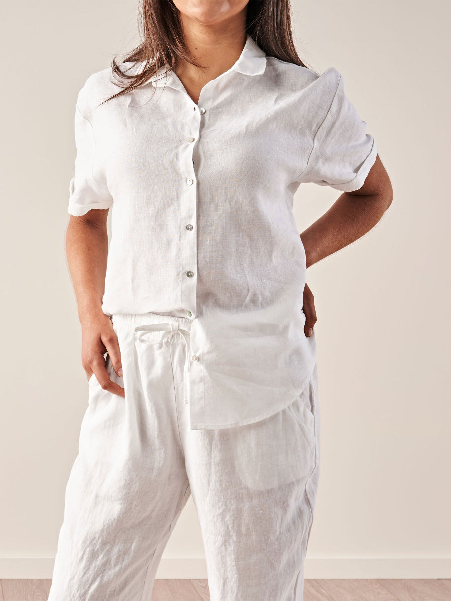 Nimes White Pants