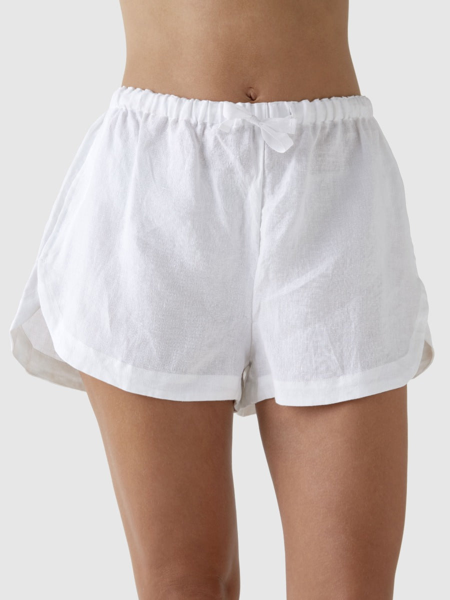 Nimes White Shorts