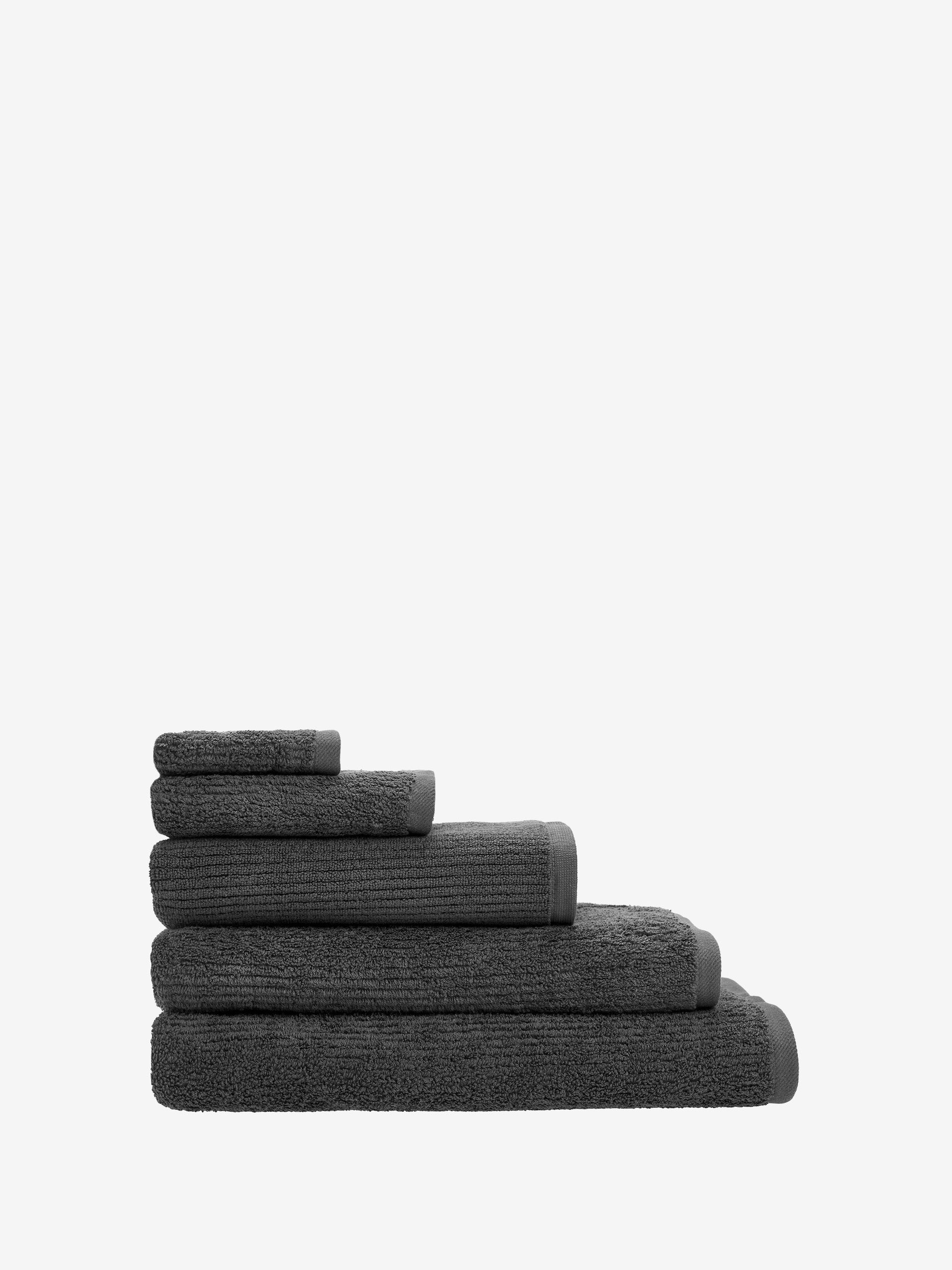 Reed Charcoal Towel Collection