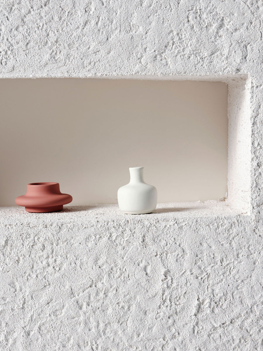 Serra White Vase 7cm