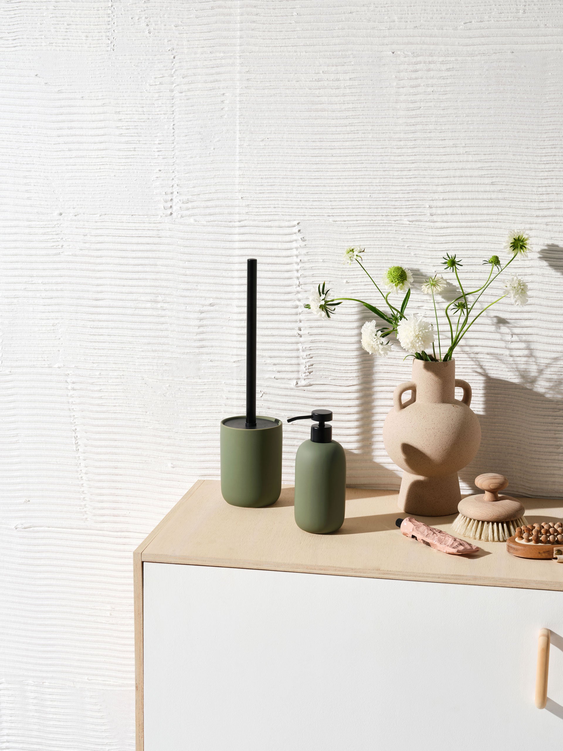 Seaspray Olive Bathroom Collection