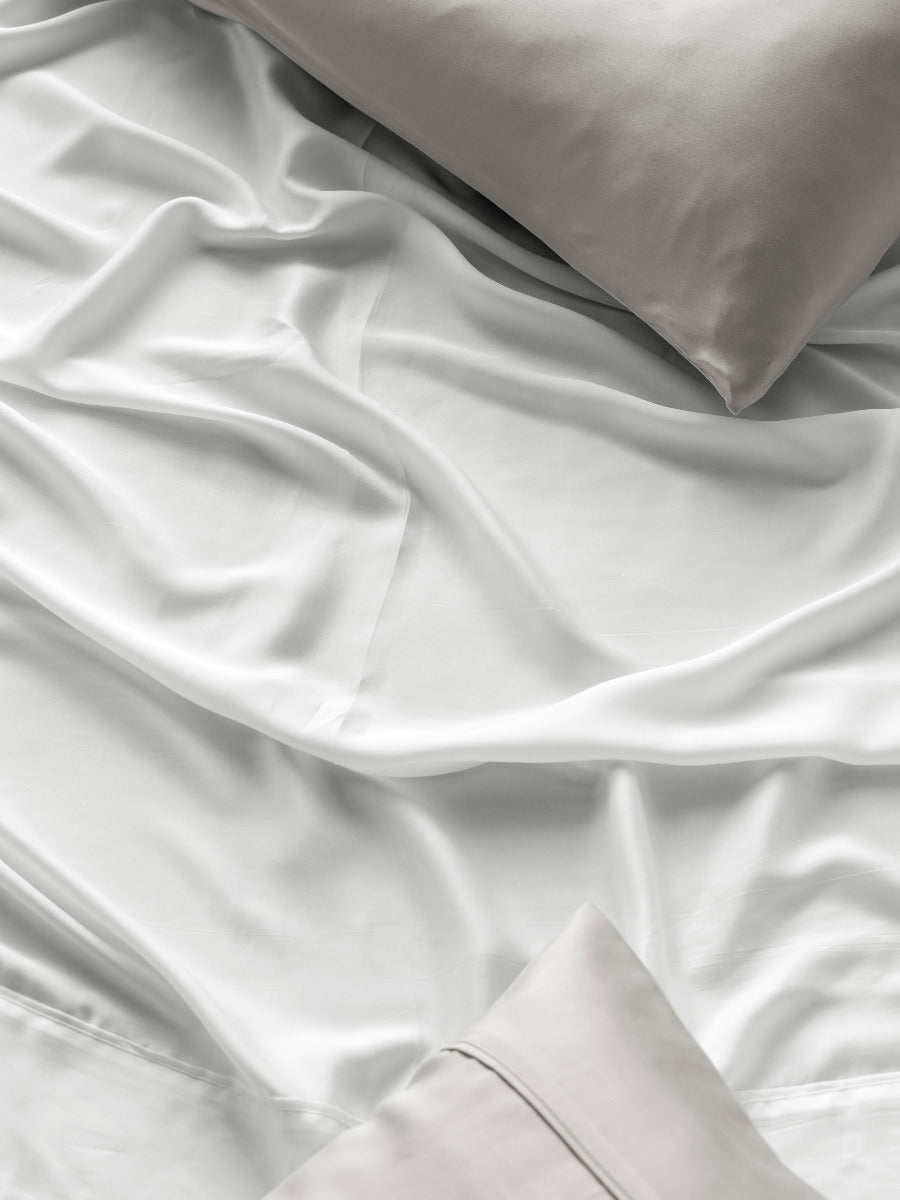 Tencel White Sheet Set
