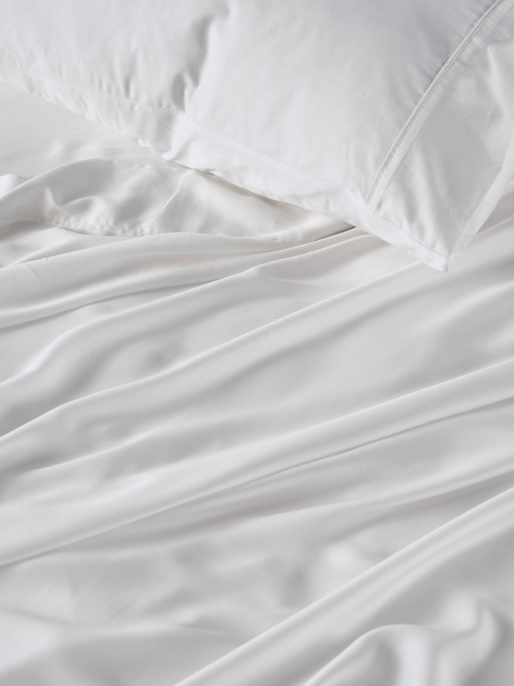 Tencel White Sheet Set