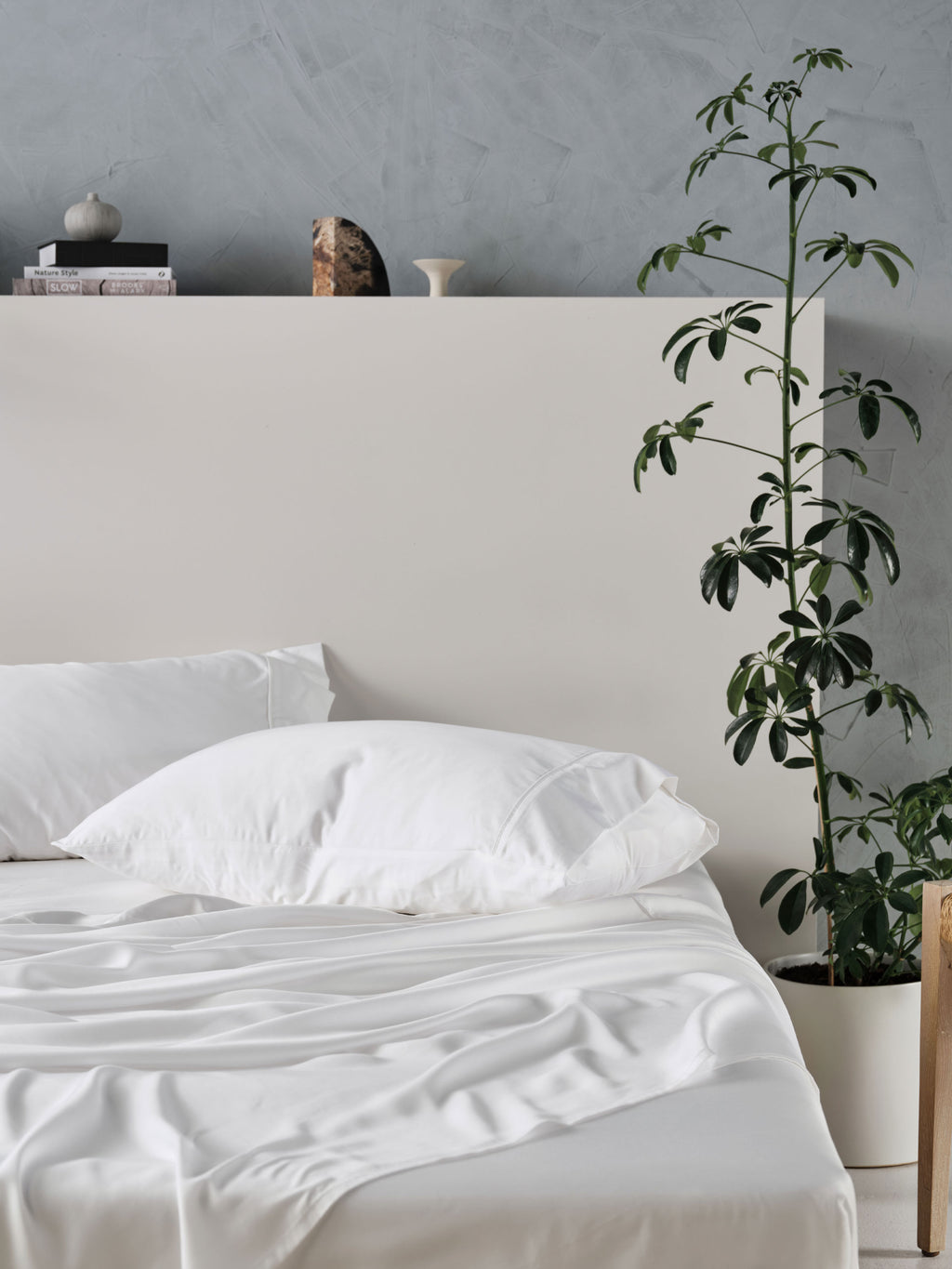 Tencel White Sheet Set