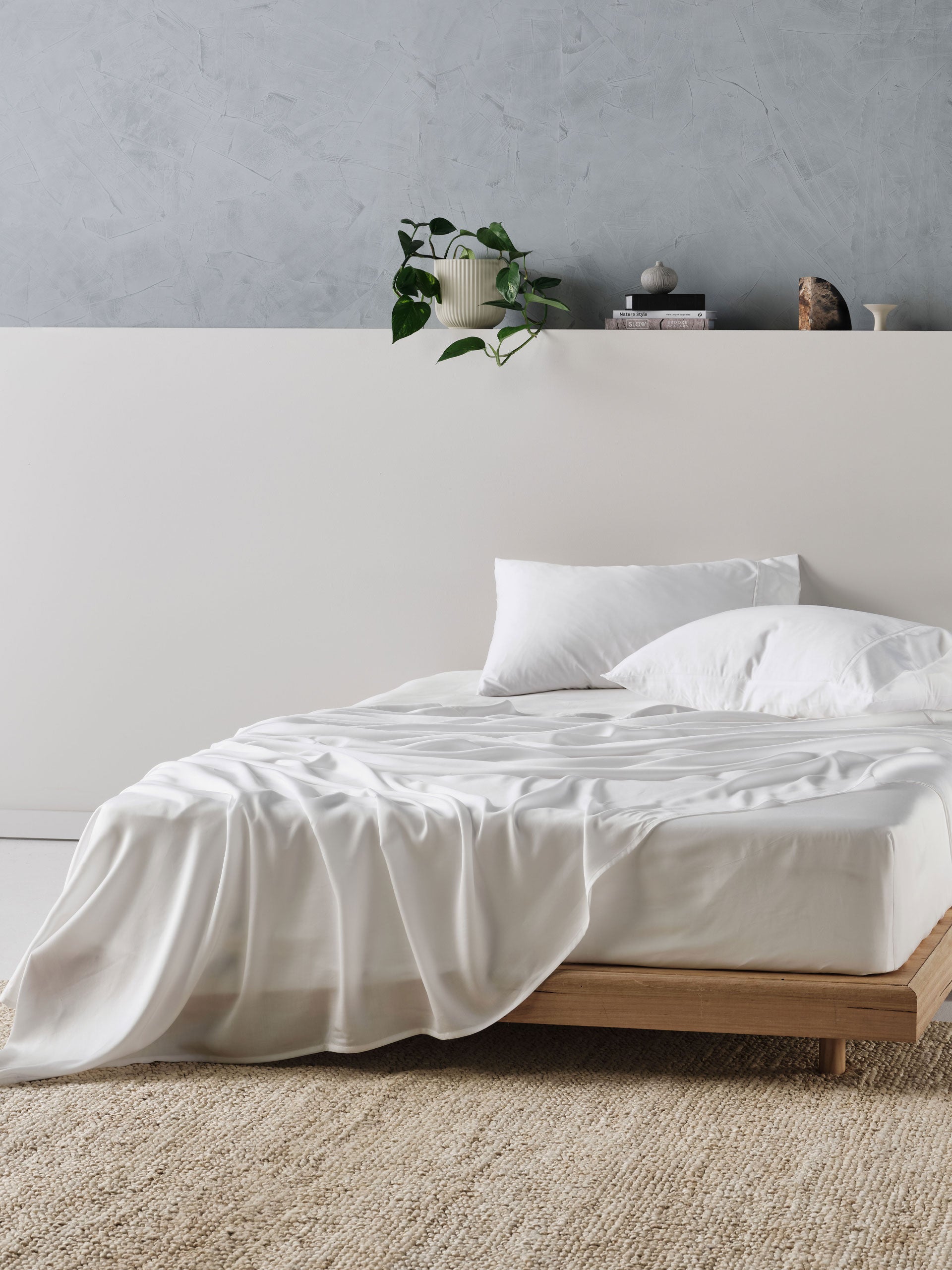 Tencel White Sheet Set