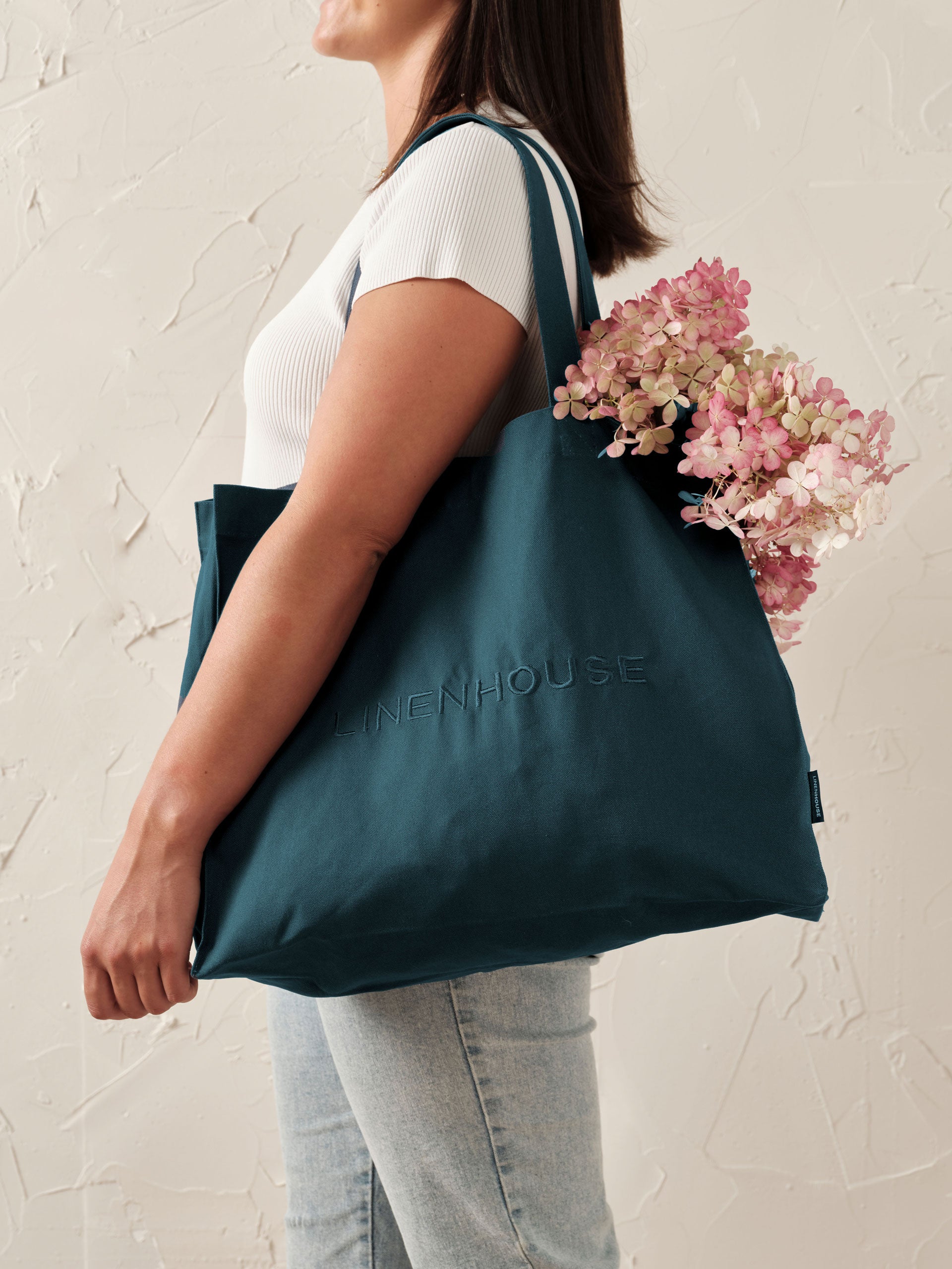 Logo Black Tote Bag