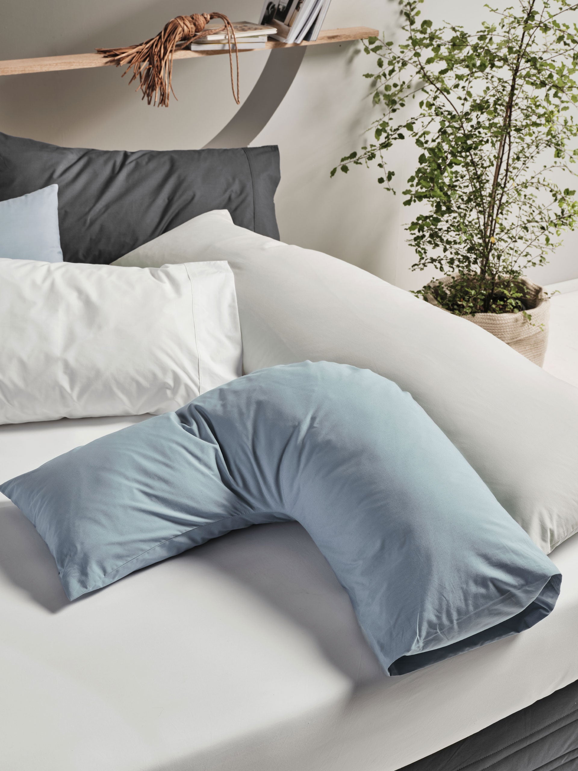 Augusta Green Gum U-Shaped Pillowcase