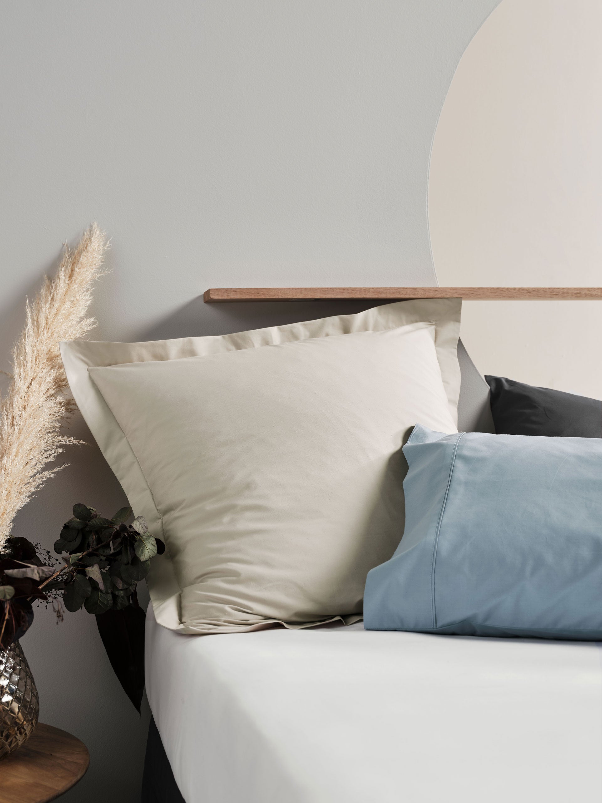 Vienna White European Pillowcase