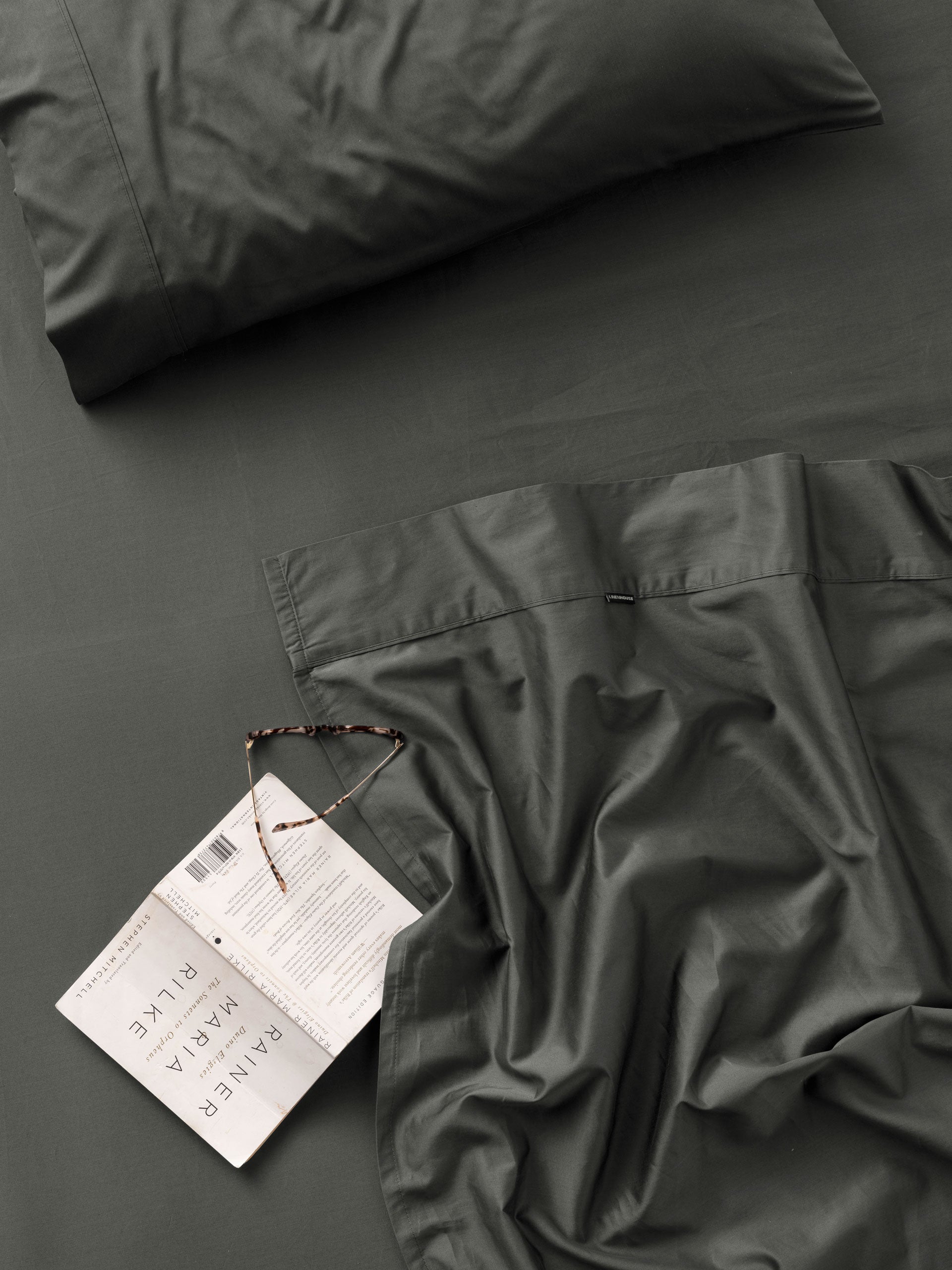 Winton Fitted Sheet 40cm | Charcoal