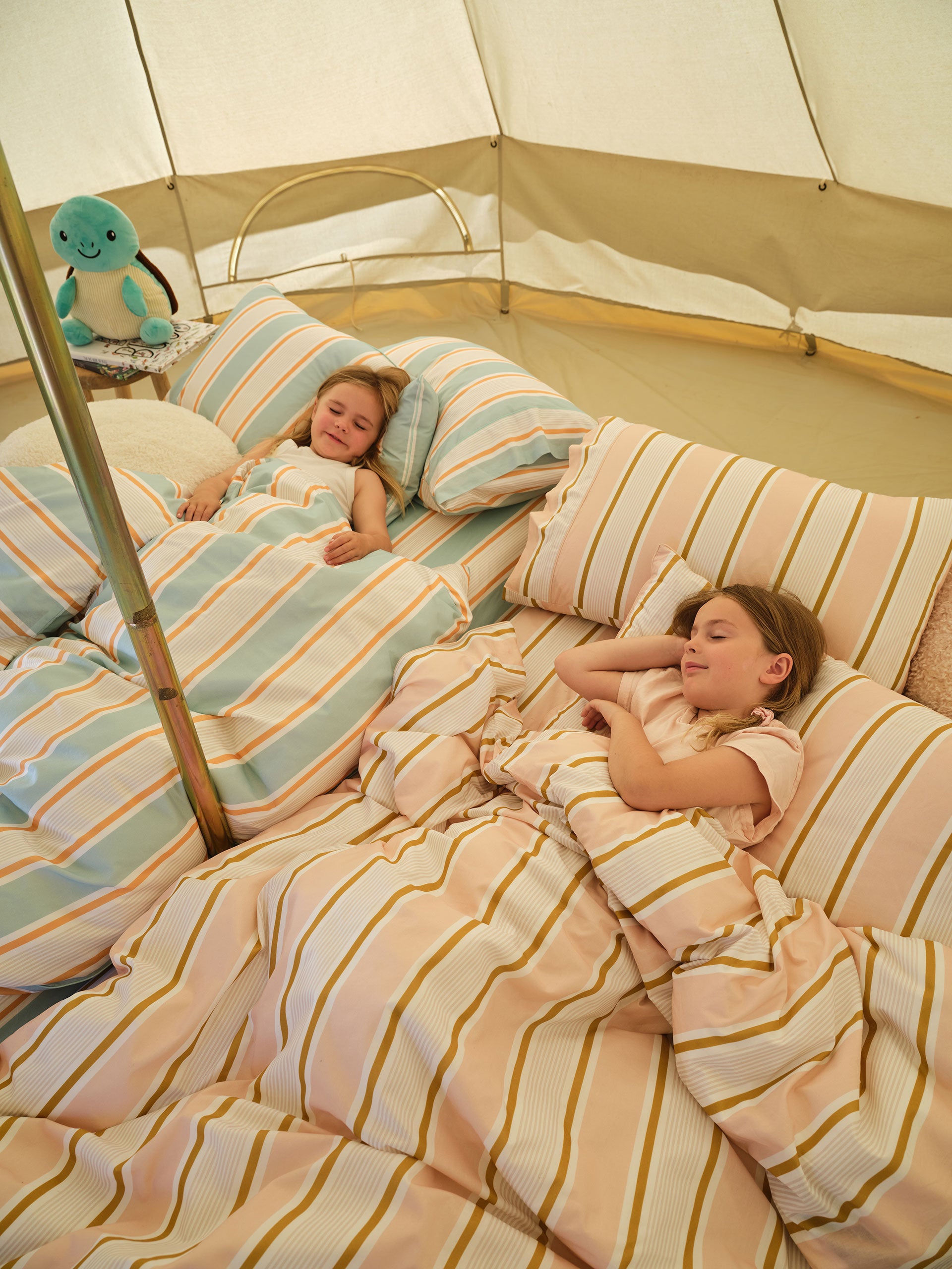 Sailor Stripe Pink Quilt Cover Set